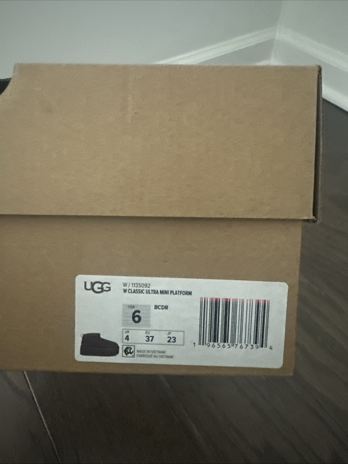 UGG Ultra Mini Platform Boots Womens 6 Burnt Cedar 1135092 Ankle Brown Classic
