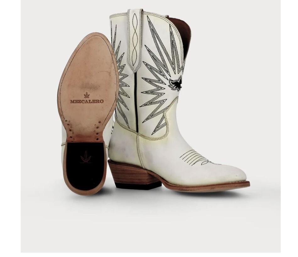 mezcalero boots Mezcal White Cowboy Boots Size 8.5