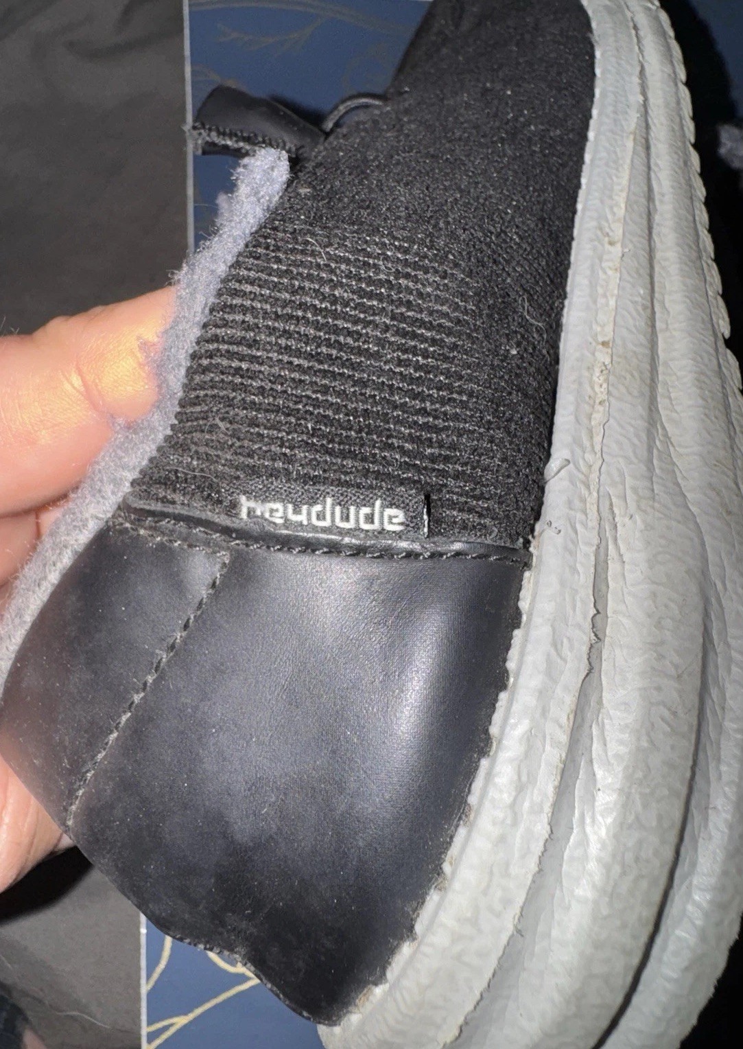 🌸Hey Dude Wendy Black Corduroy Sherpa Slip-On Casual Walking Shoes Sz 8