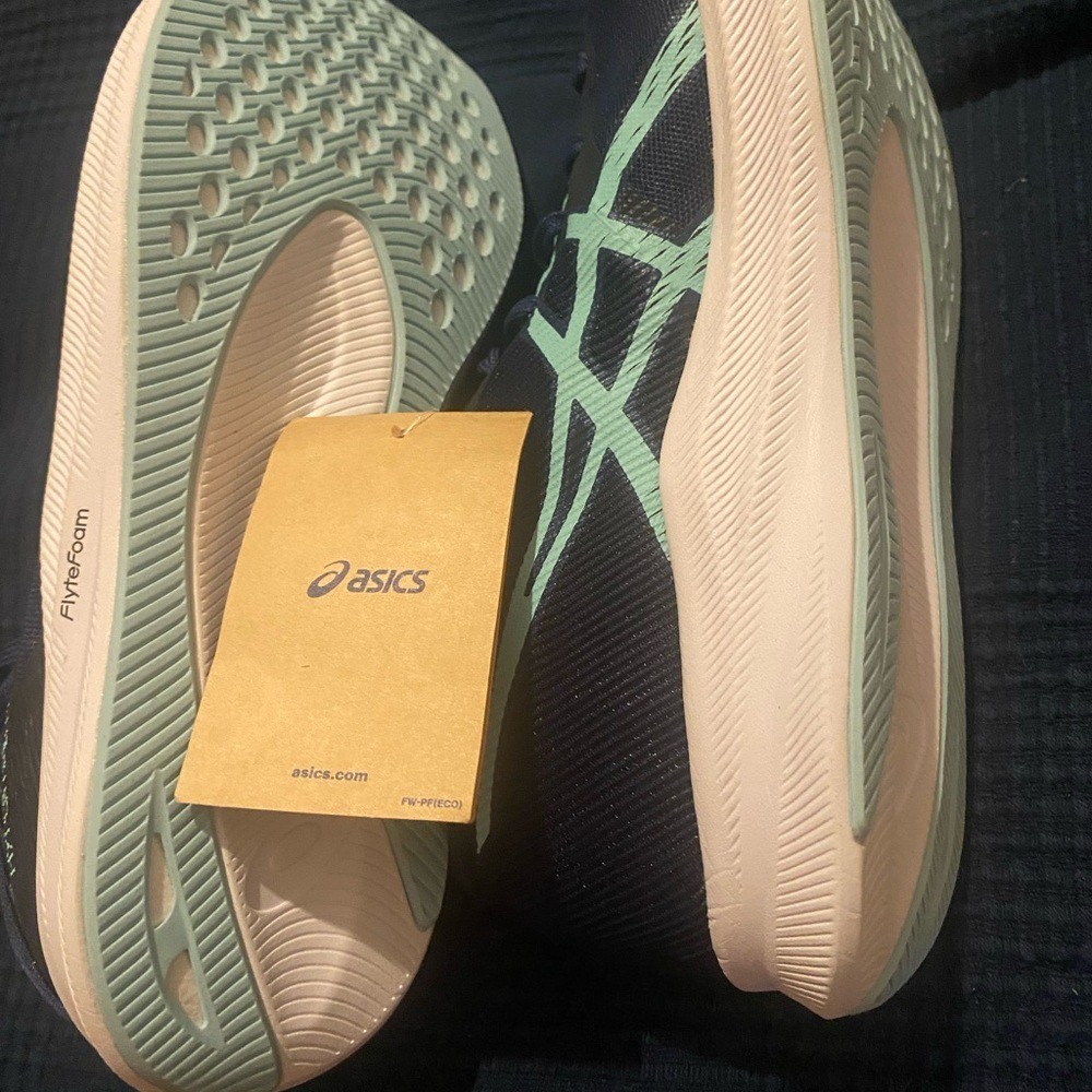 Asics Navy and Mint Athletic Shoes