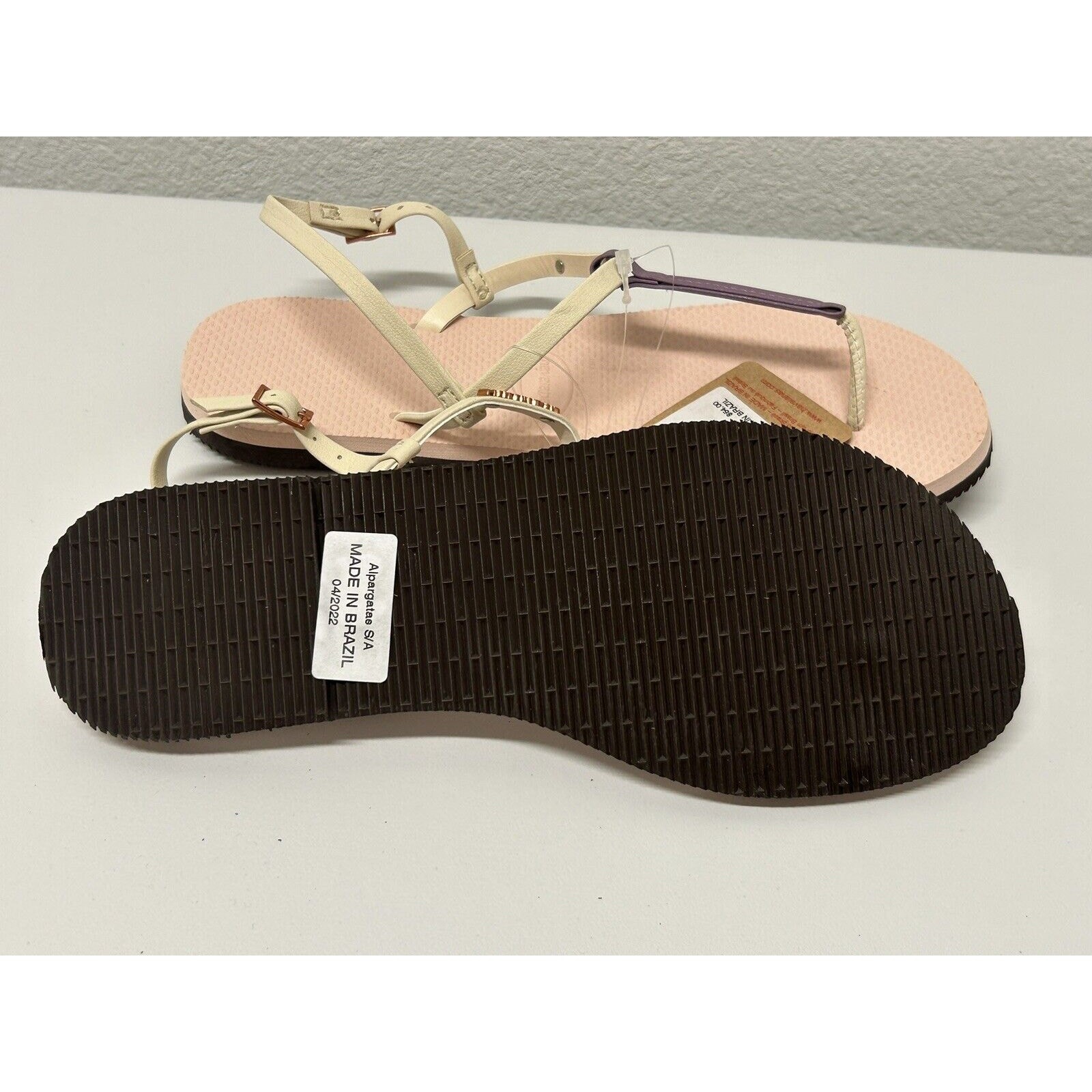 Havaianas Women’s Size 10.5 You Rio Sandal Ballet Rose Ankle Strap New with Tags