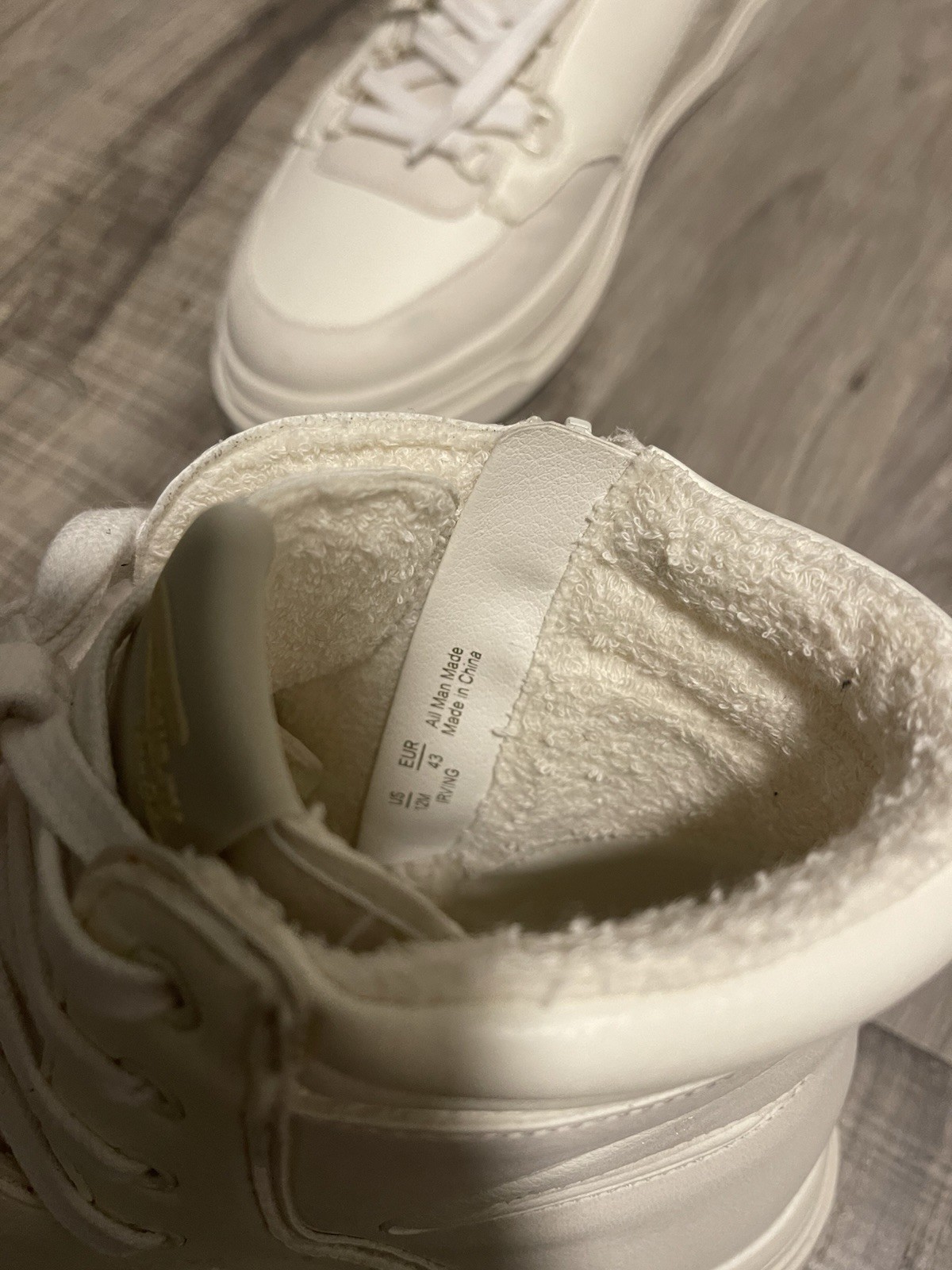 Circus NY by Sam Edelman White High Top Sneakers Logo Zipper Lace Up, size 12
