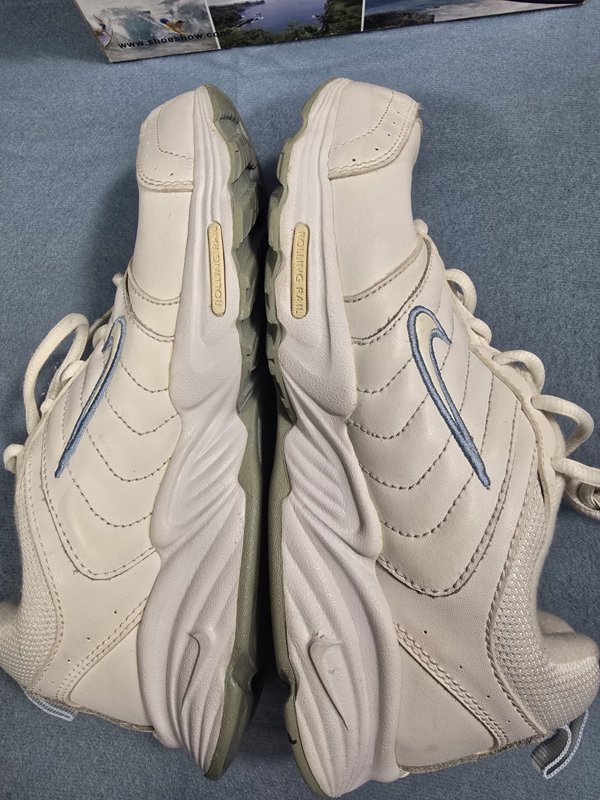 Nike White Rolling Rail Blue Embroidered 2013 Women’s Size 7