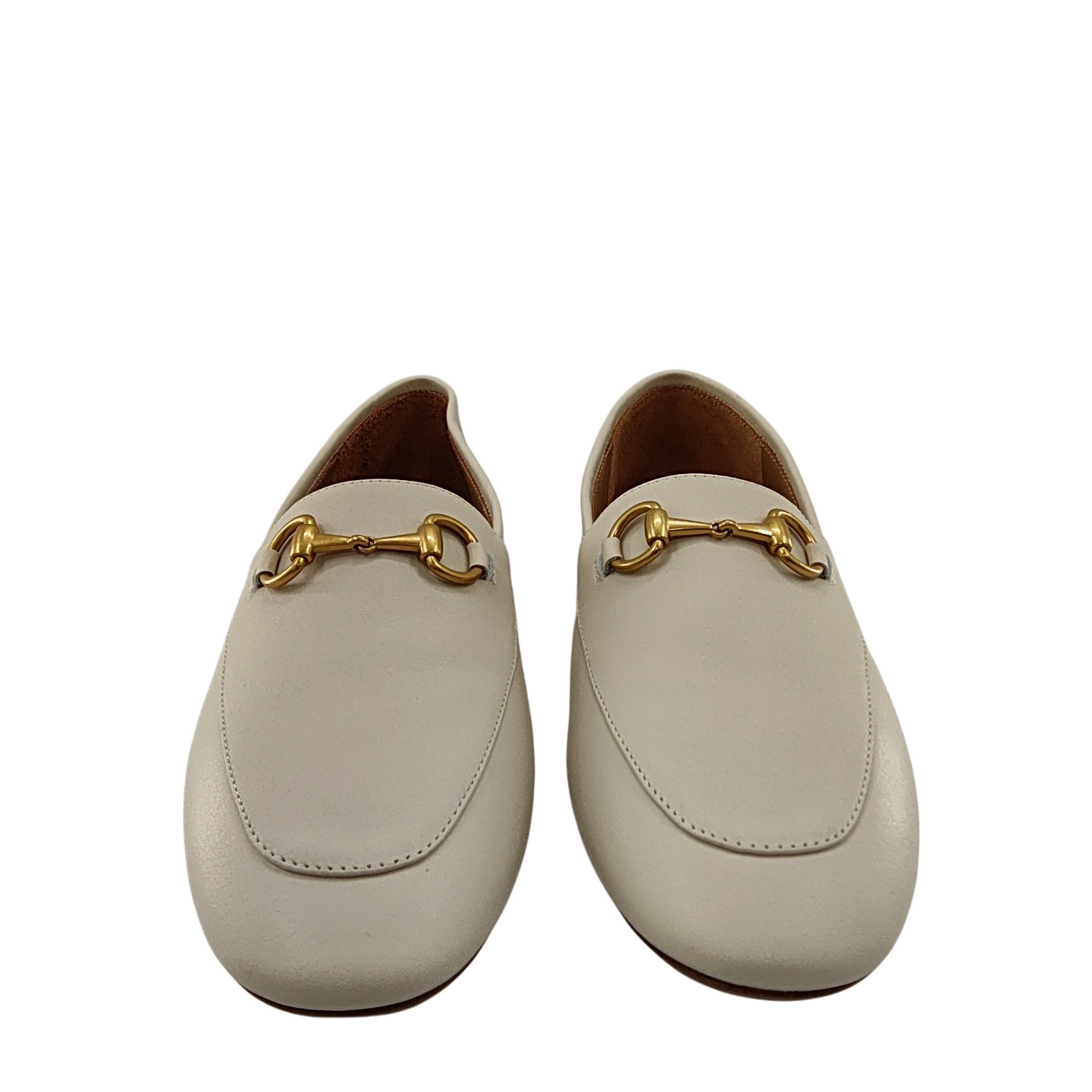 Quince Women Italian Leather Horsebit Loafer Bone 8