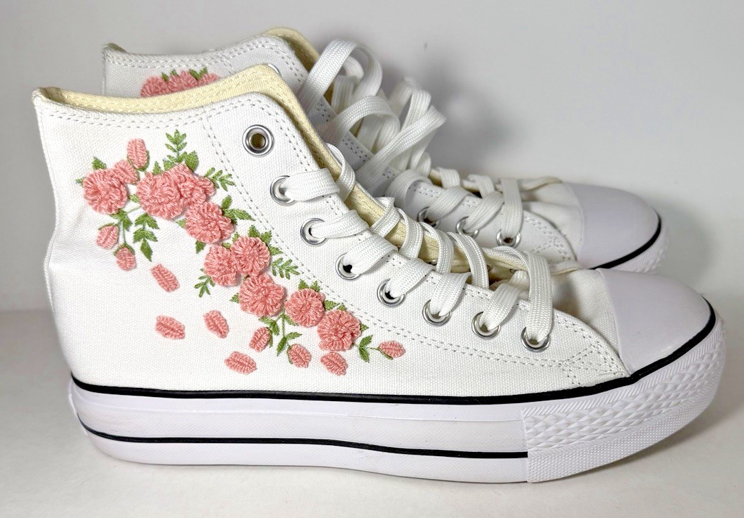 CONVERSE Customized by AdroitlyBeeCorner Chuck Taylor All Star Lift Platform W7