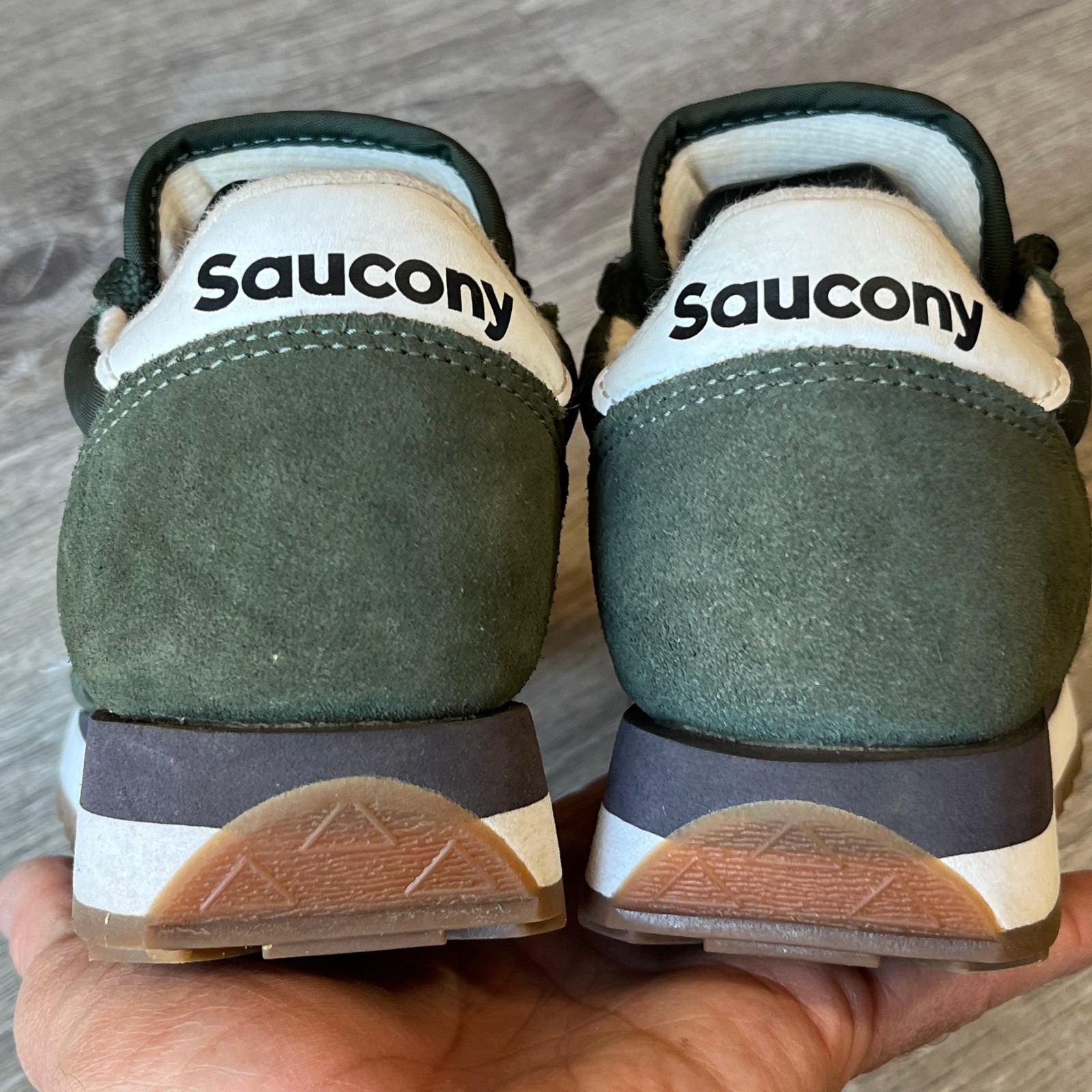 Saucony Jazz Original Suede Sneakers Olive Green Women 5 Men 3.5 UK 2.5 EU 35.5