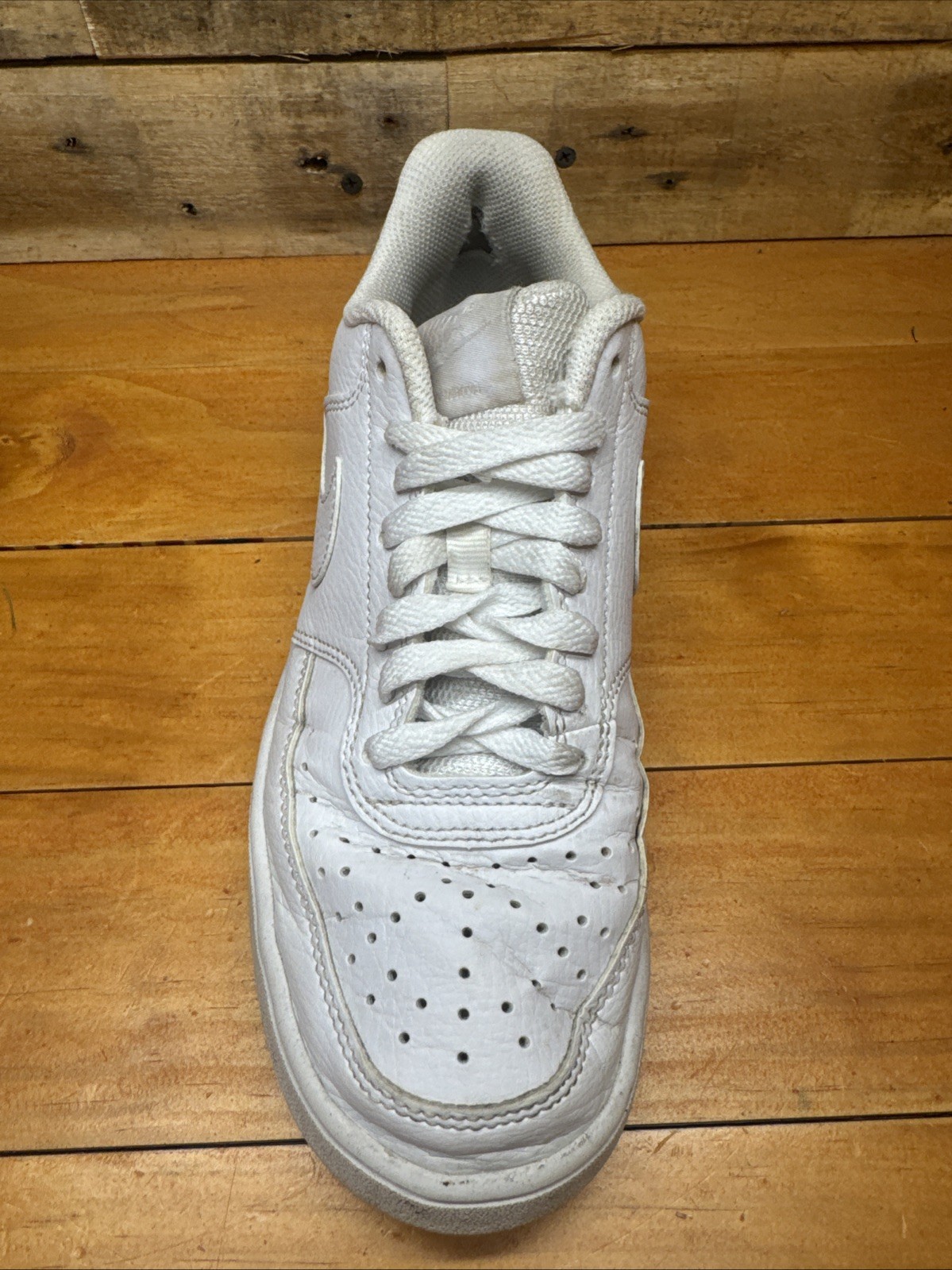 NEW Nike Court Vision Low Next Nature Triple White DH3158-100 Womens Size 8