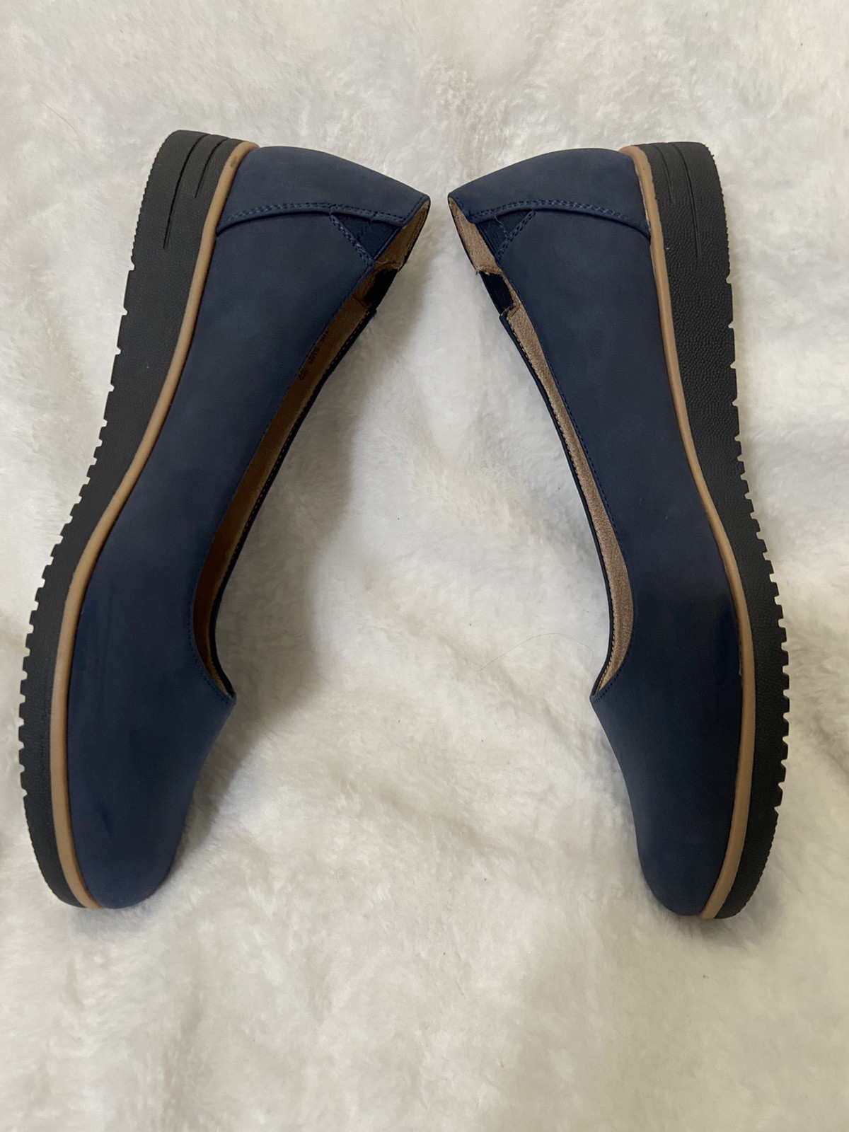 Women’s SOUL Naturalizer, Idea Ballet Flat Navy FABRIC-AND-SYNTHETIC Size 11