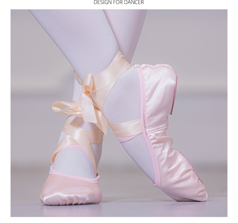 BALLET SLIPPERS Breathable Lightweight Sation DANCE Shoes For Girls WOMEN YOGA
