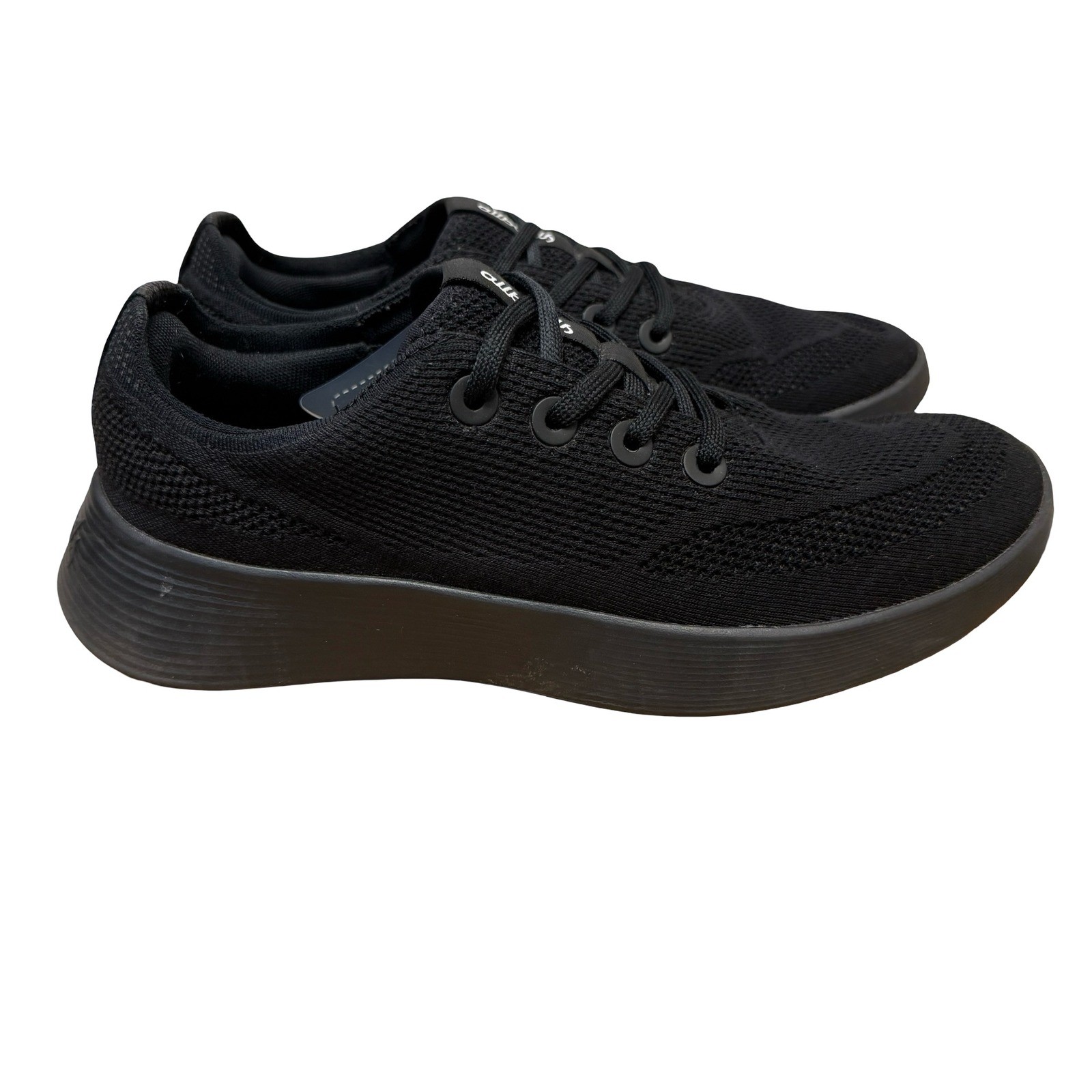 Allbirds Tree Runner Go Black Eco-Friendly Knit Lace Up Sneakers Womens 10