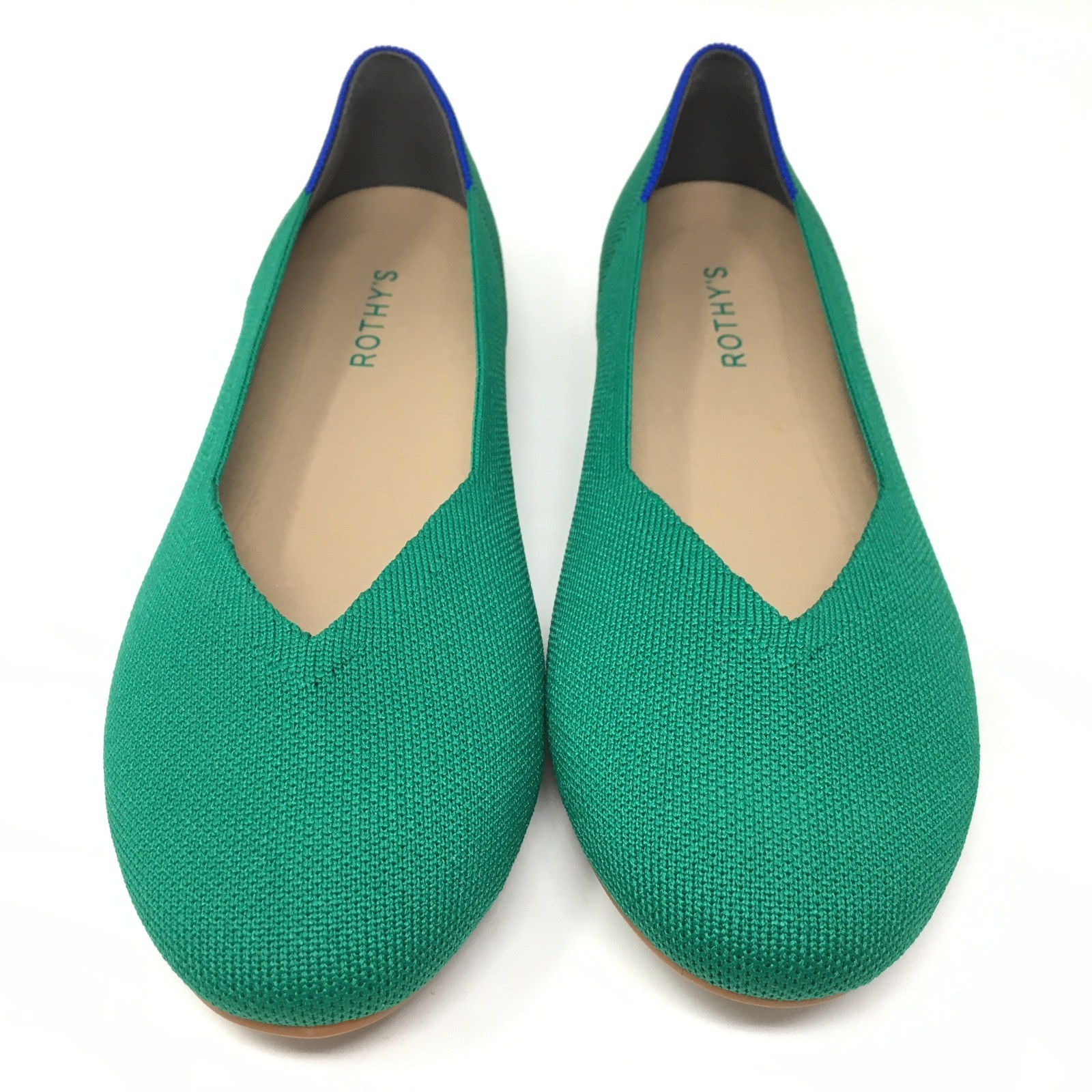 NEW Rothys The Daily Knit Flats Loafers Shoes Womens Size 9.5 Vibrant Green