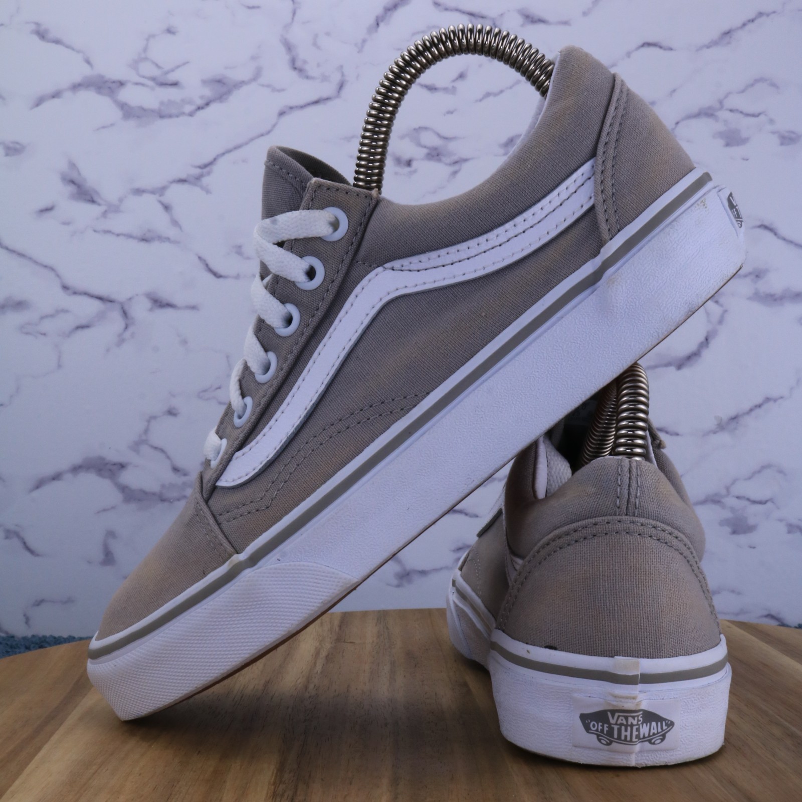 Vans Shoes Old Skool Sk8 Gray Canvas Skate Low Sneaker 751505 Sz Men 5 Women 6.5