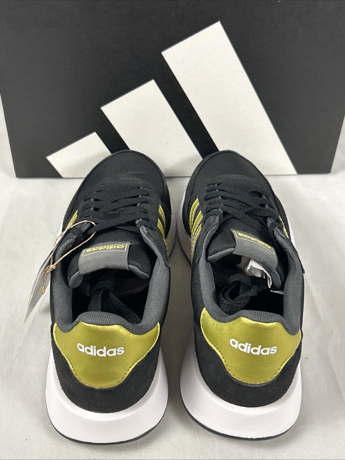 Adidas Run 60s 2.0 Black Gold GX1714 Women’s 7.5W / 6.5Y NIB