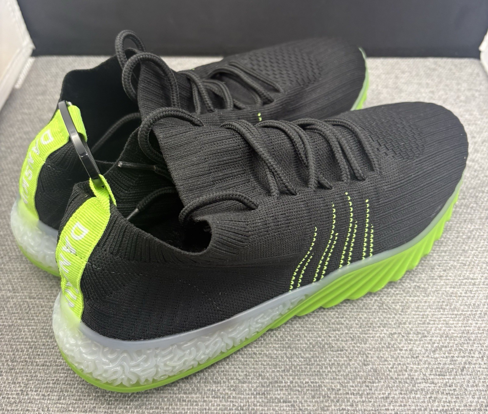 Danskin Womens Positive Black Lime Athletic and Training Shoes 9 Medium New