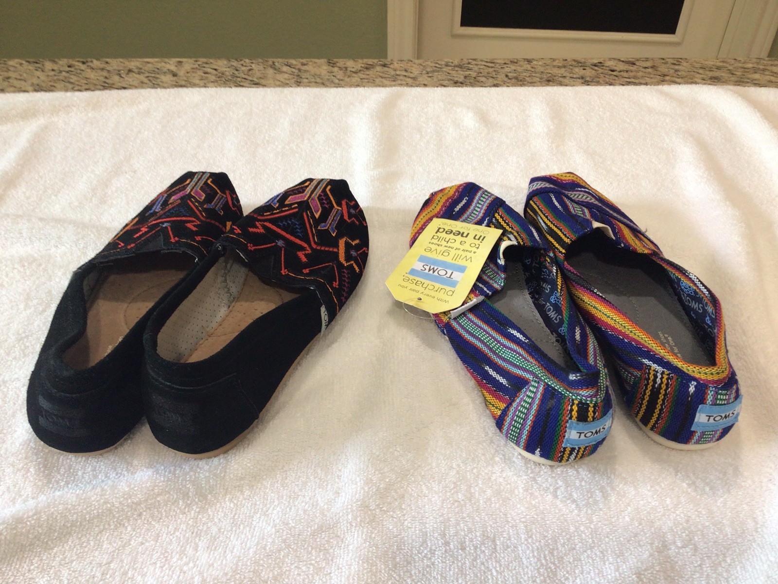 Tom’s size 8 woman’s Shoes, 1 brand New With Tags—lot of 2–