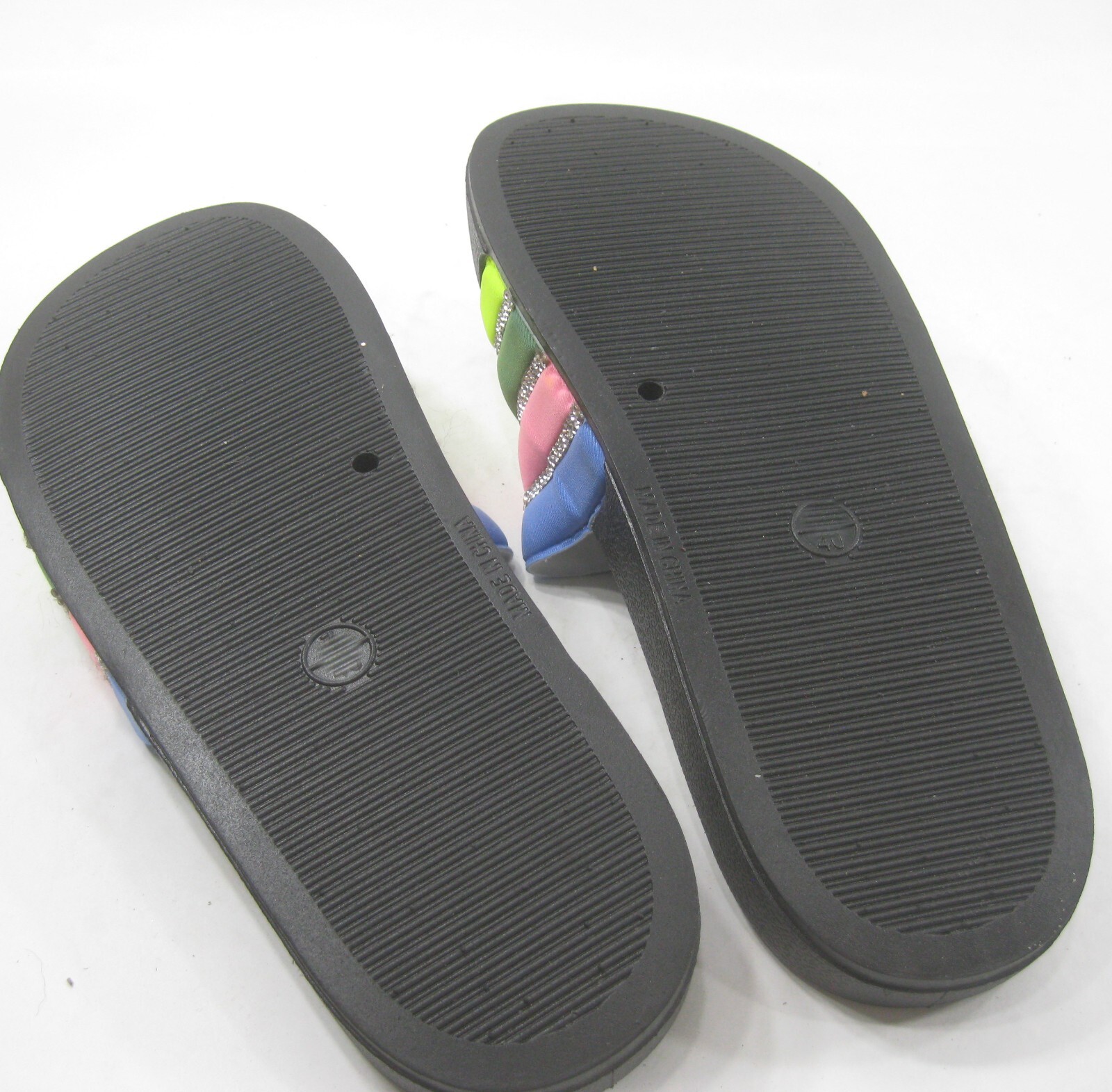 sbup rainbow color Beach Retro SLIP ON Jellies Jelly Sandal WOMEN Size 8