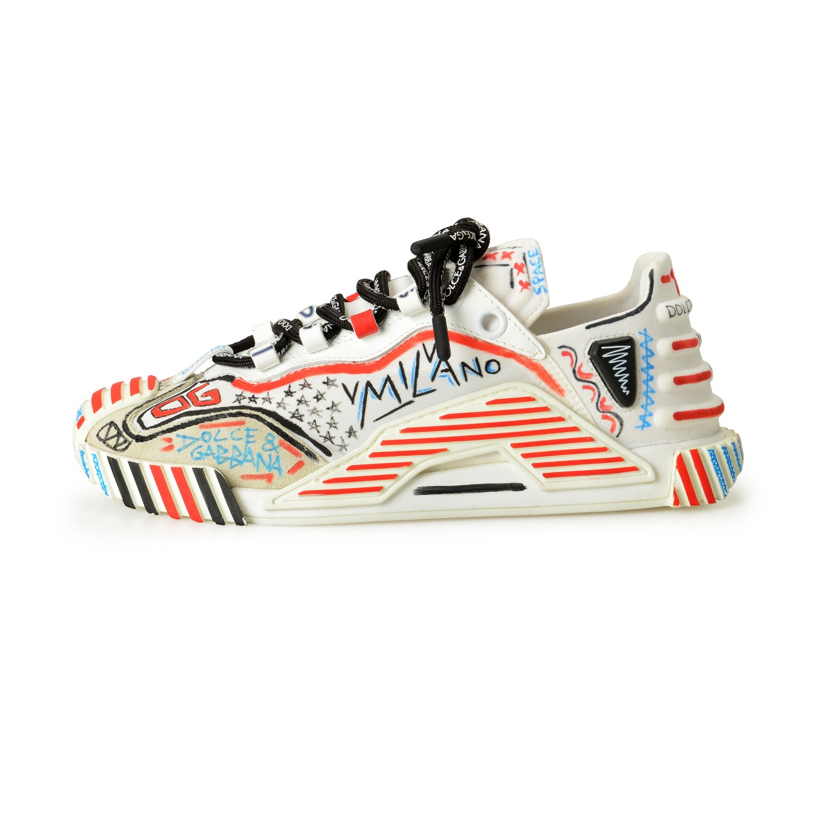 Dolce & Gabbana Women’s «Milano» Low Top Leather Sneakers Shoes US 6 IT 36