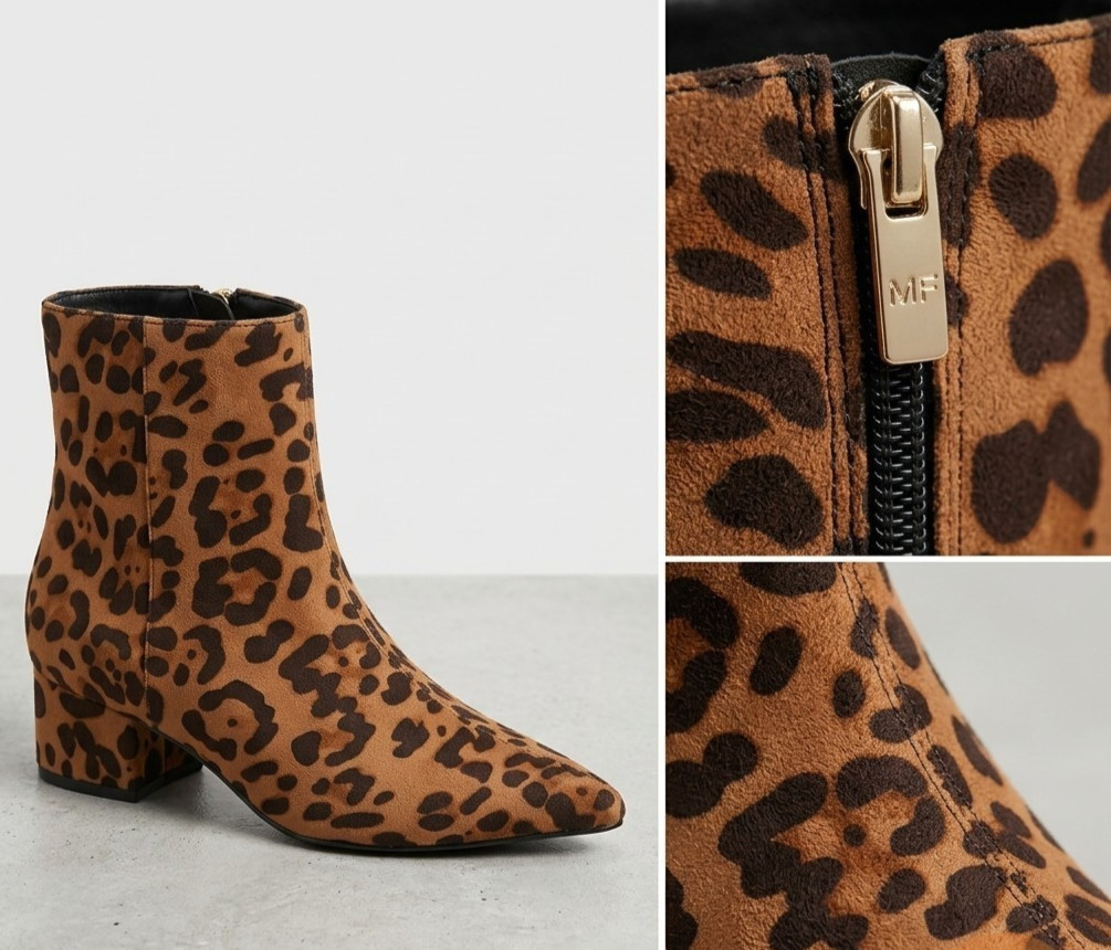 Marc Fisher Women’s Gismo Block Heel Dress Booties Leopard 200