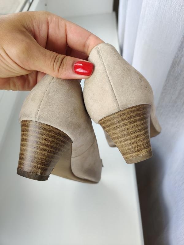 Women Peter Kaiser heels beige suede 37.5 #C9ZM