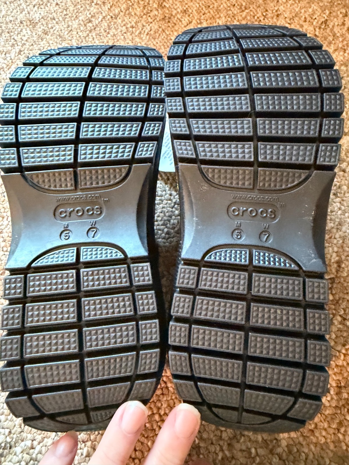 Crocs Classic Mega Crush Sandal Black Womens Size 7