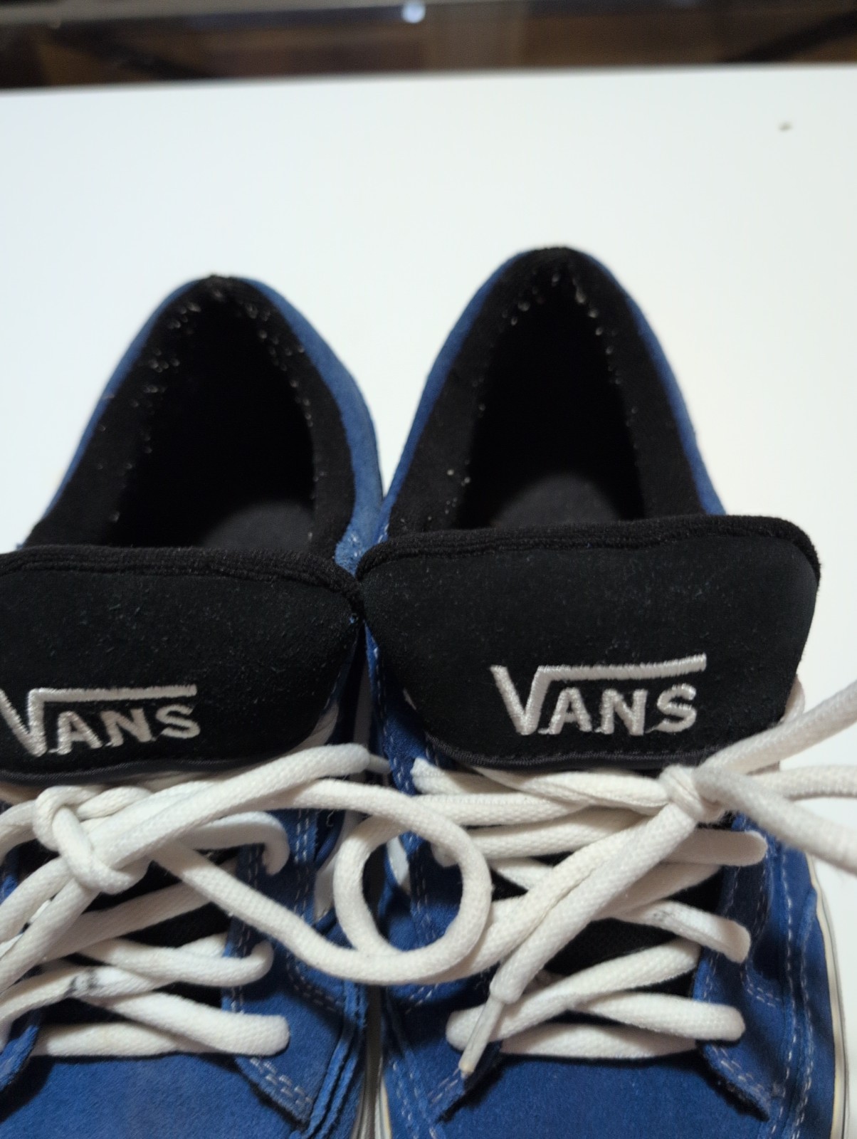 Vans Old Skool Blue And Black Holder Vulcanized Trainers Sneakers Size M 9.5