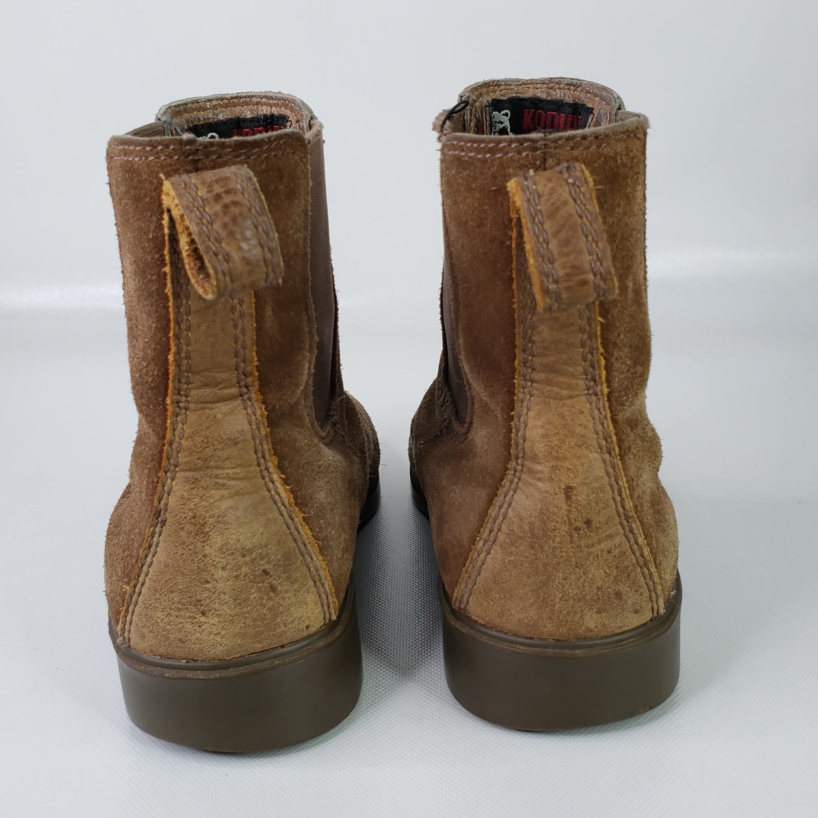 Kodiak Womens Chelsea Boots Size 8.5!Tan Leather Pull On Booties Unlined