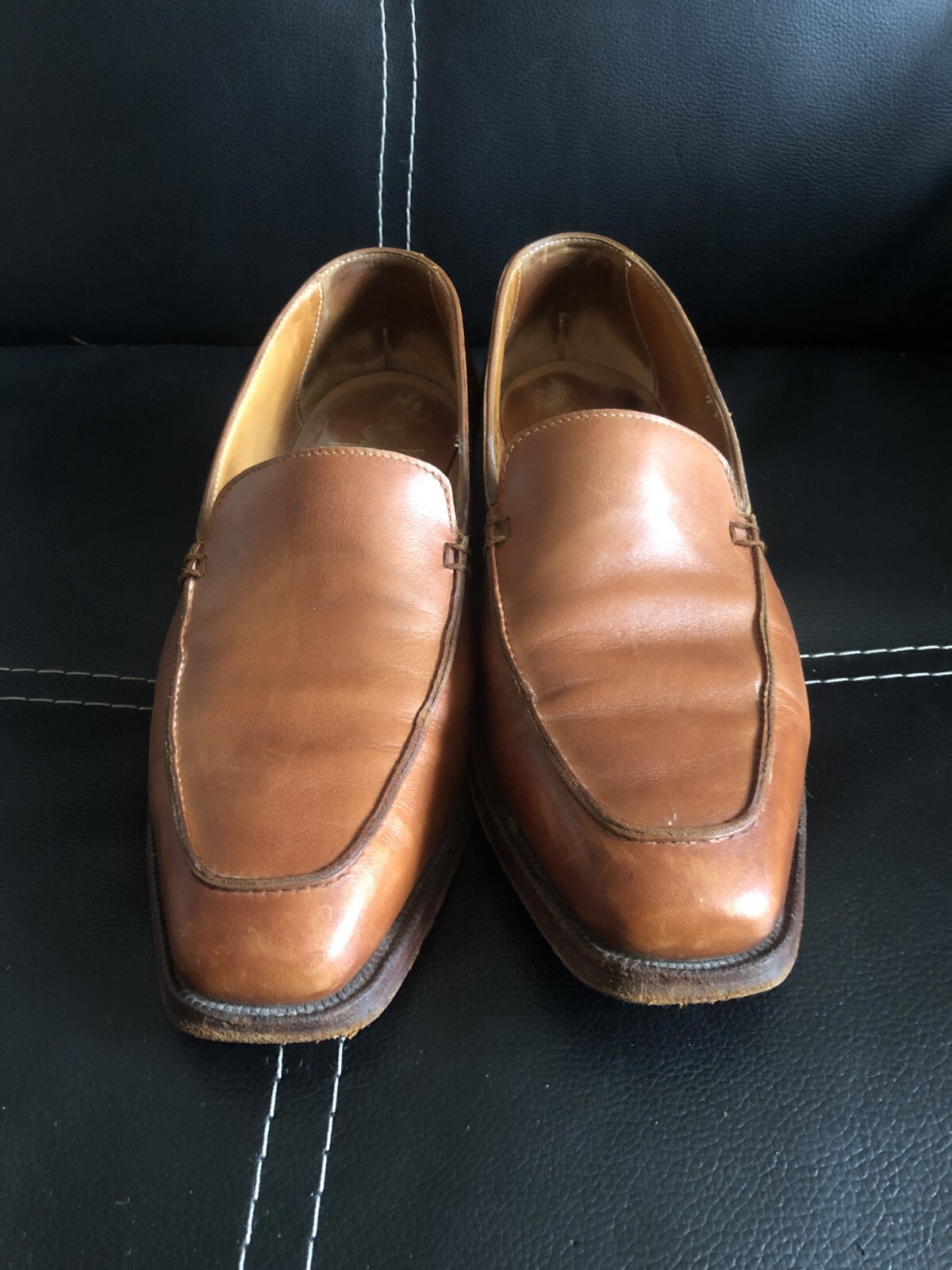 Crockett & Jones Brown Leather Loafers Women’s 80 C Size 39,5