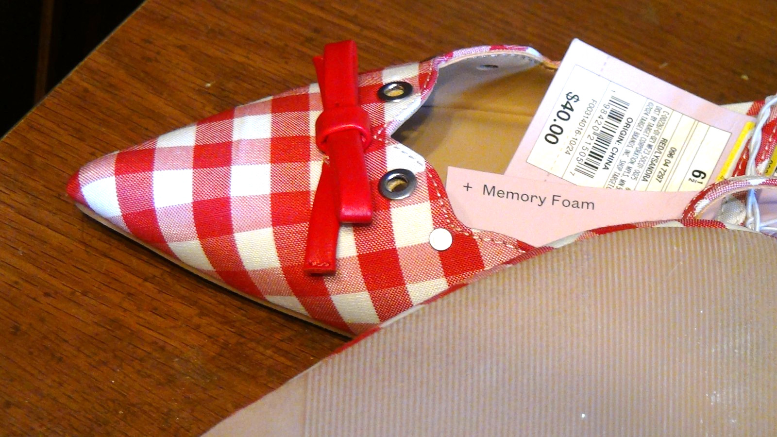 Wild Fable Women’s Lysandra Red White Gingham Eyelet Kitten Heels Sizes 6-11