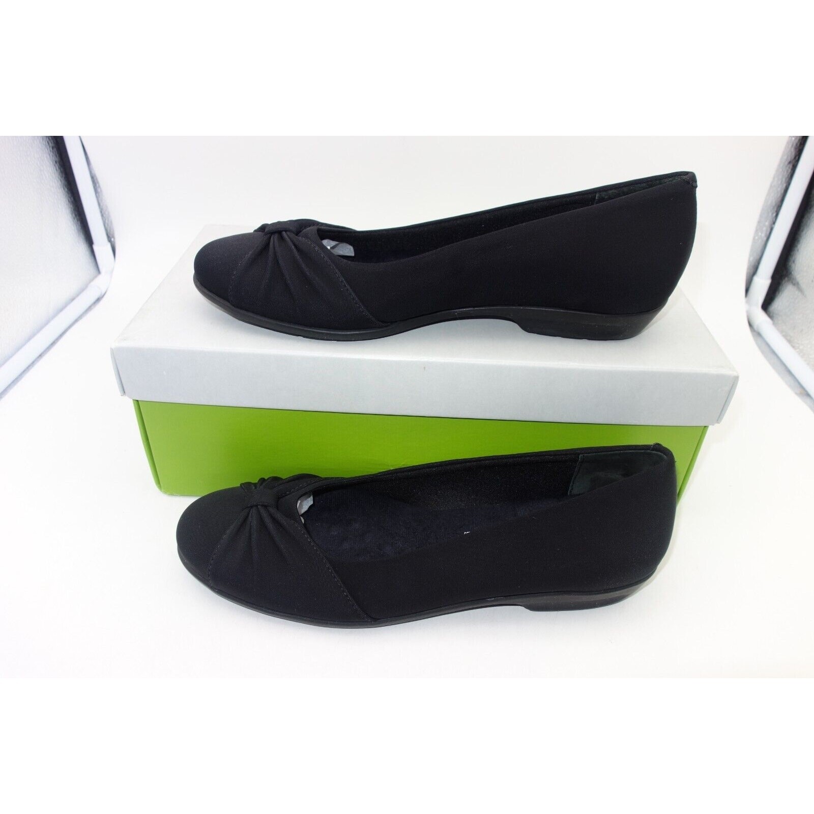 NEW Walking Cradles Fall Black Stretch Ballet Flats Women’s 7