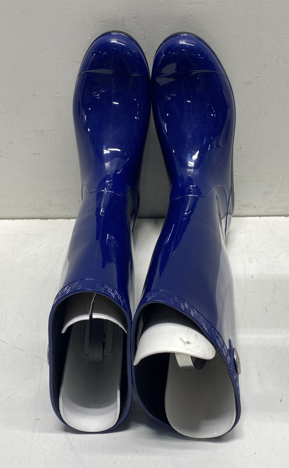 UGG Shaye Navy Blue Glossy Tall Rubber Rain Boots Women’s Size 9