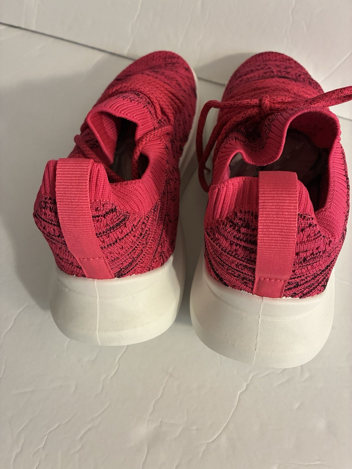Avon Studio 1986 Magenta Marled Knit Sneakers 9 Comfy Padded Sock Knit Easy On