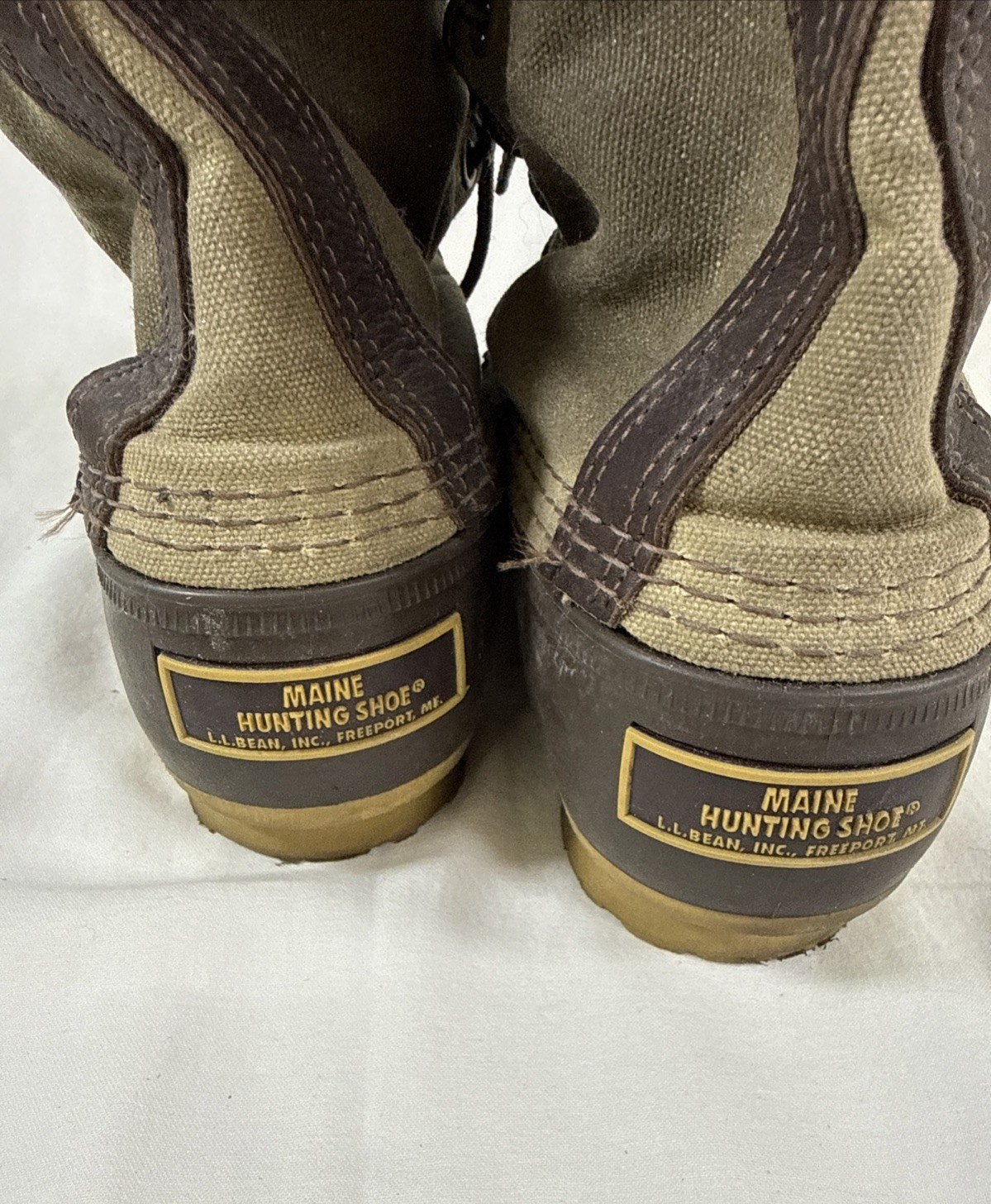 LL Bean Maine Hunting Boot Women’s Size 7M Signature Wax Canvas