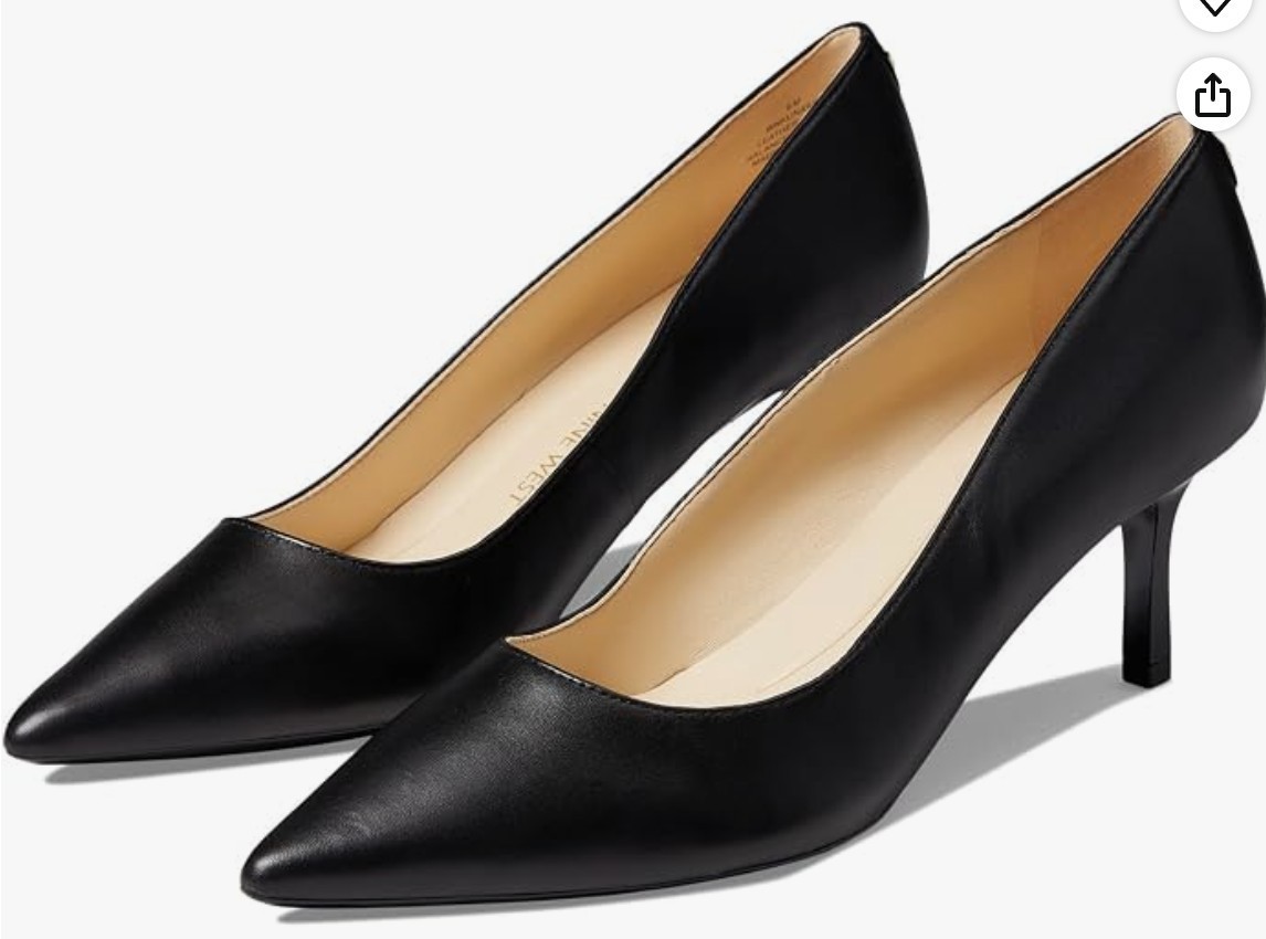 nine west womens kuna pump black 8.5