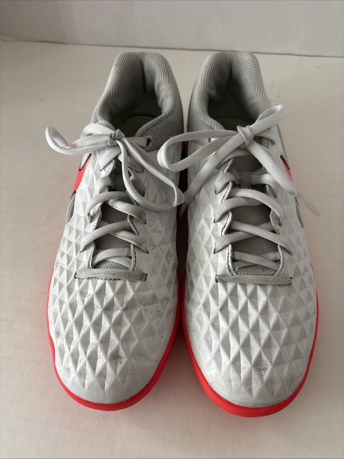 Pink and White Nike Tiempo legend running shoes Women’s Size 7