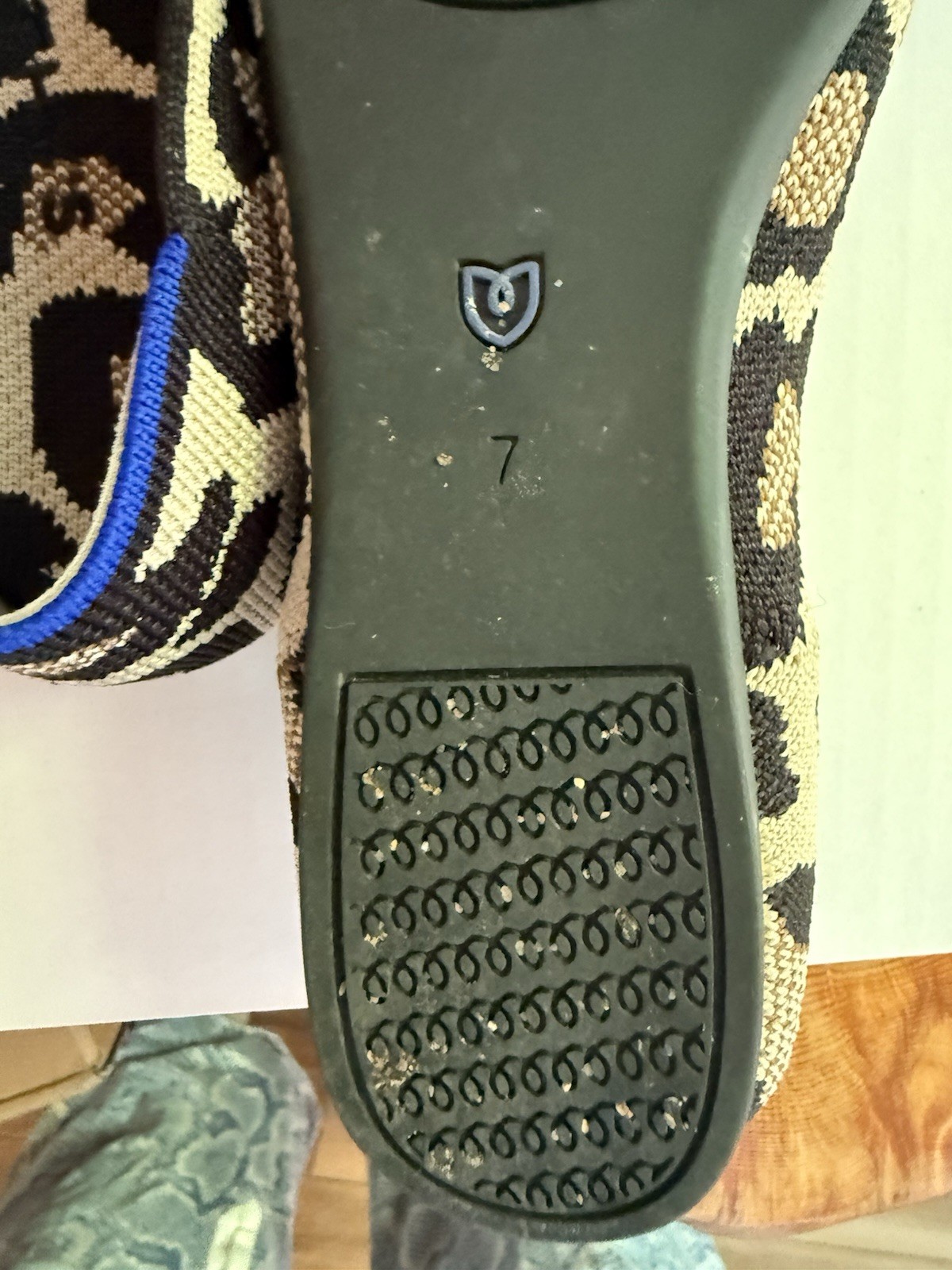 Rothy’s leopard ballet flat shoes size 7 Pointed Toe