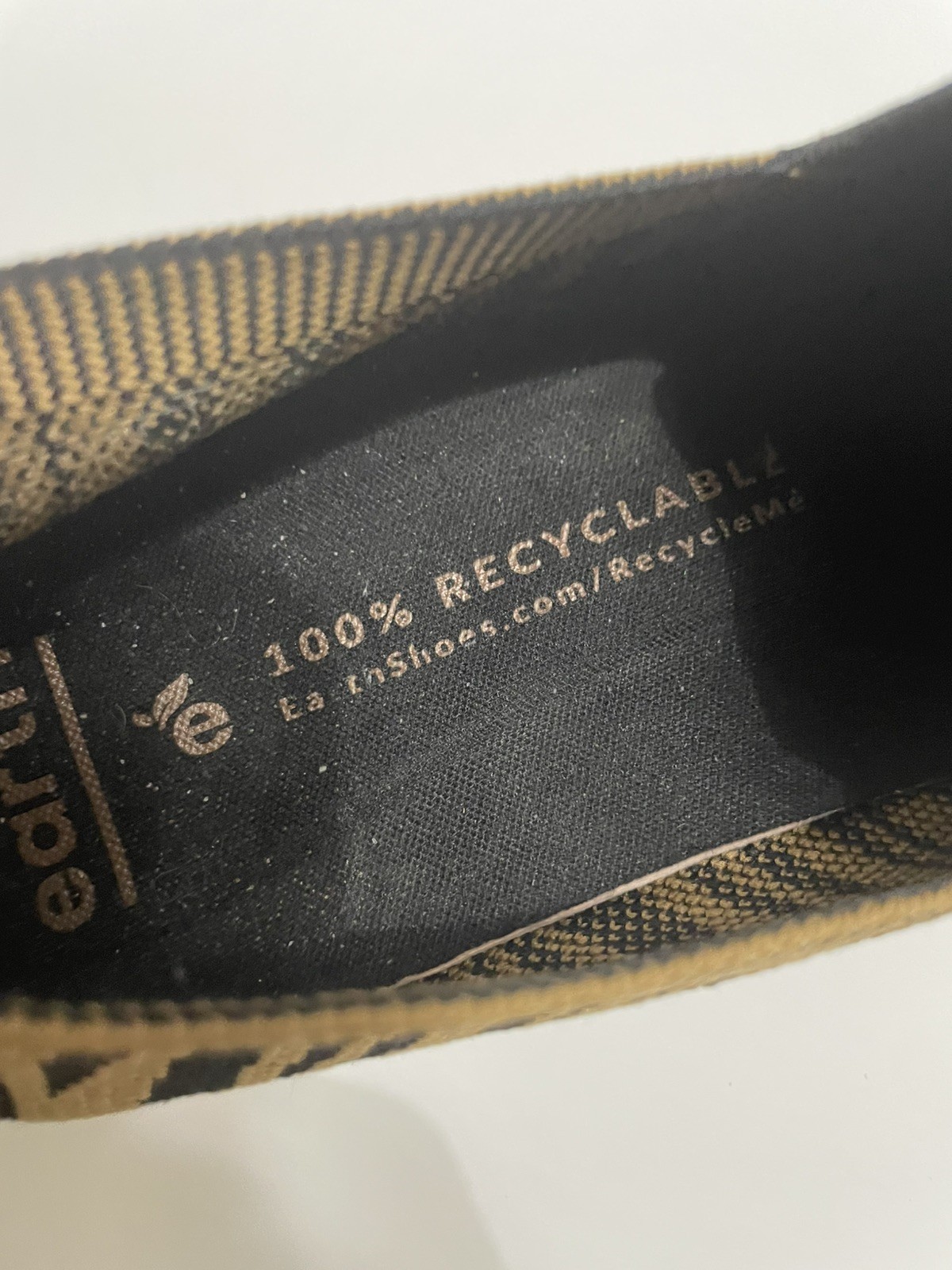Earth Shoes Womens 9 Slide Sneaker Zen Spree Shoe Knit Recyclable Brown Black