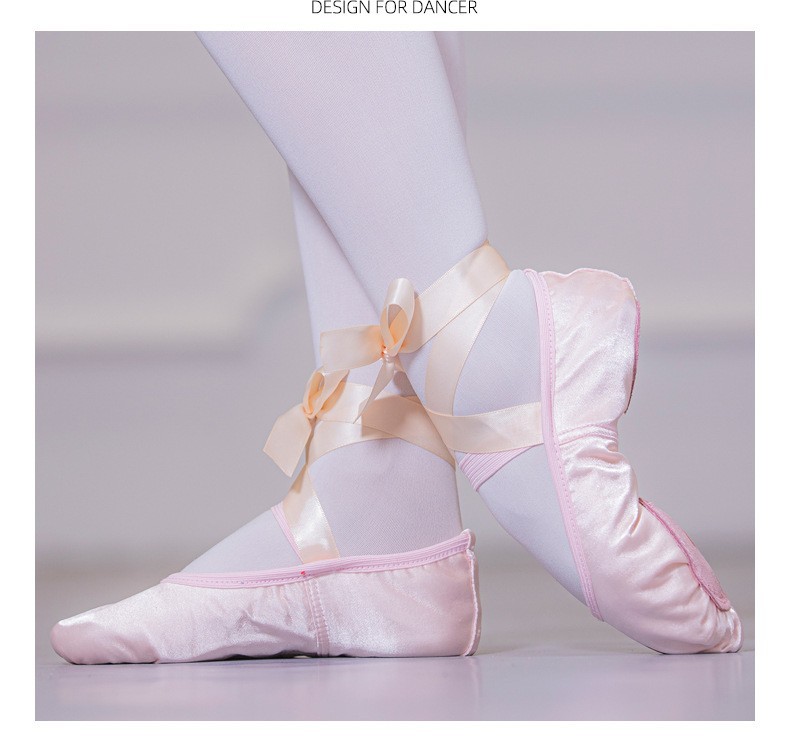 BALLET SLIPPERS Breathable Lightweight Sation DANCE Shoes For Girls WOMEN YOGA