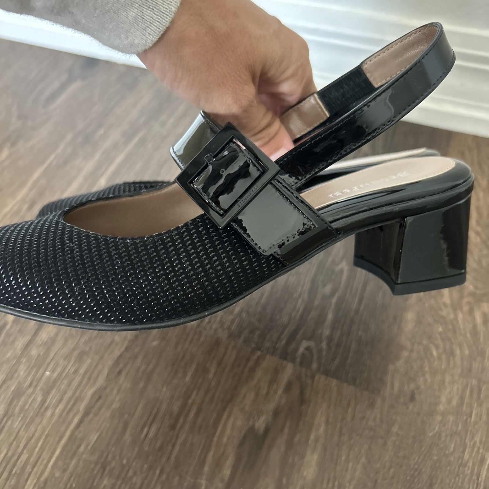 Beautifeel black Womens Maisy Sling Back sz US 6/6.5 37 EU NEW Isreal