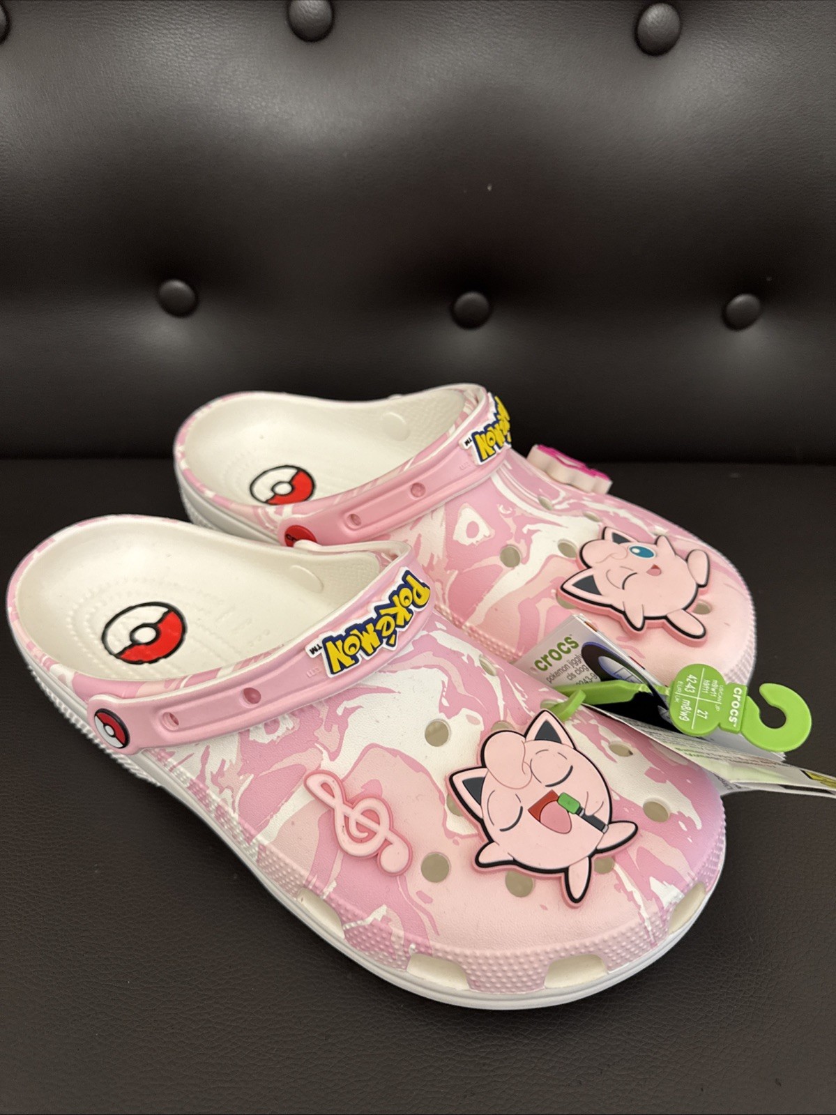 Limited Edition Crocs Pokémon Jigglypuff Classic Clog lightup star Sz M10 W12