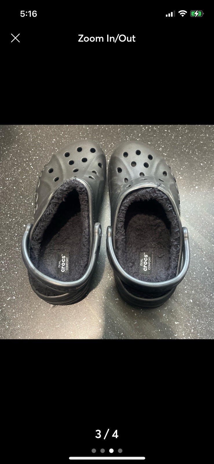 crocs bayaband nwot fur Line Clogs Men’s Size 7 Women’s Size 9