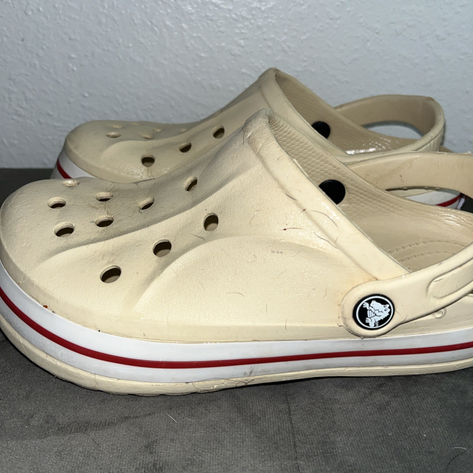 Crocs Size-7 Women’s/ Men’s Size-5 Bayaband Clog Sandal -Bone Color
