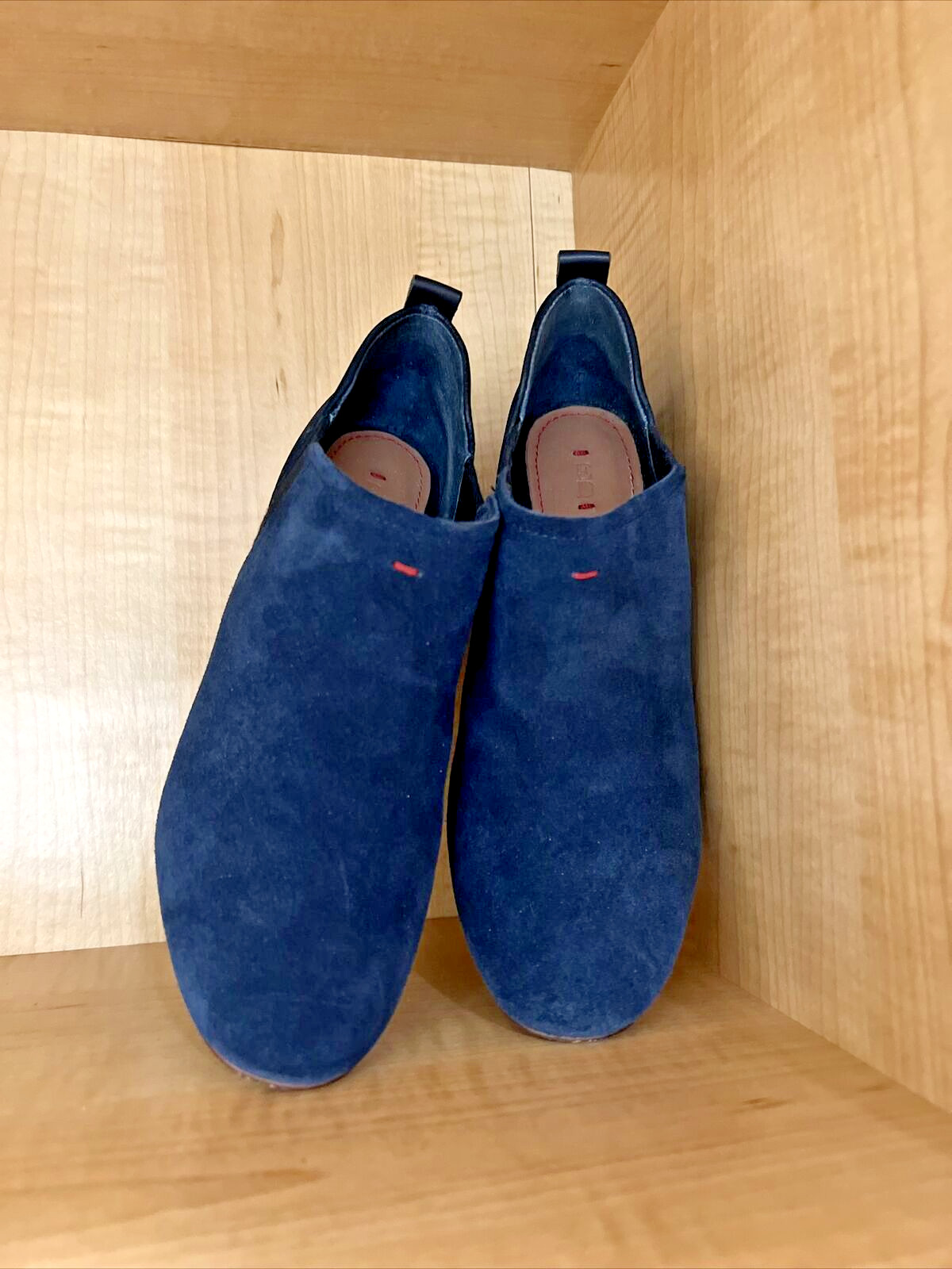 Ellen Degeneres ED Mahoney Womens Oiled Suede Ankle Boots Lagoon 7.5M-GORGEOUS!