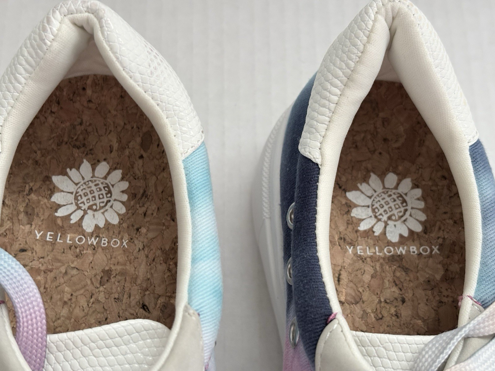 Yellowbox Tie-Dye Star Lace-Up Comfort Sneakers Women’s US 8.5 White/Blue/Pink