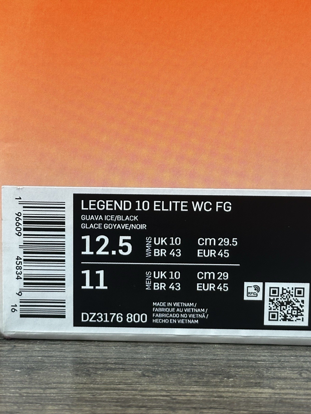 Nike Tiempo Legend 10 Elite NU FG ‘Guava Ice’ DZ3176-800 Womens 12.5 / Mens 11