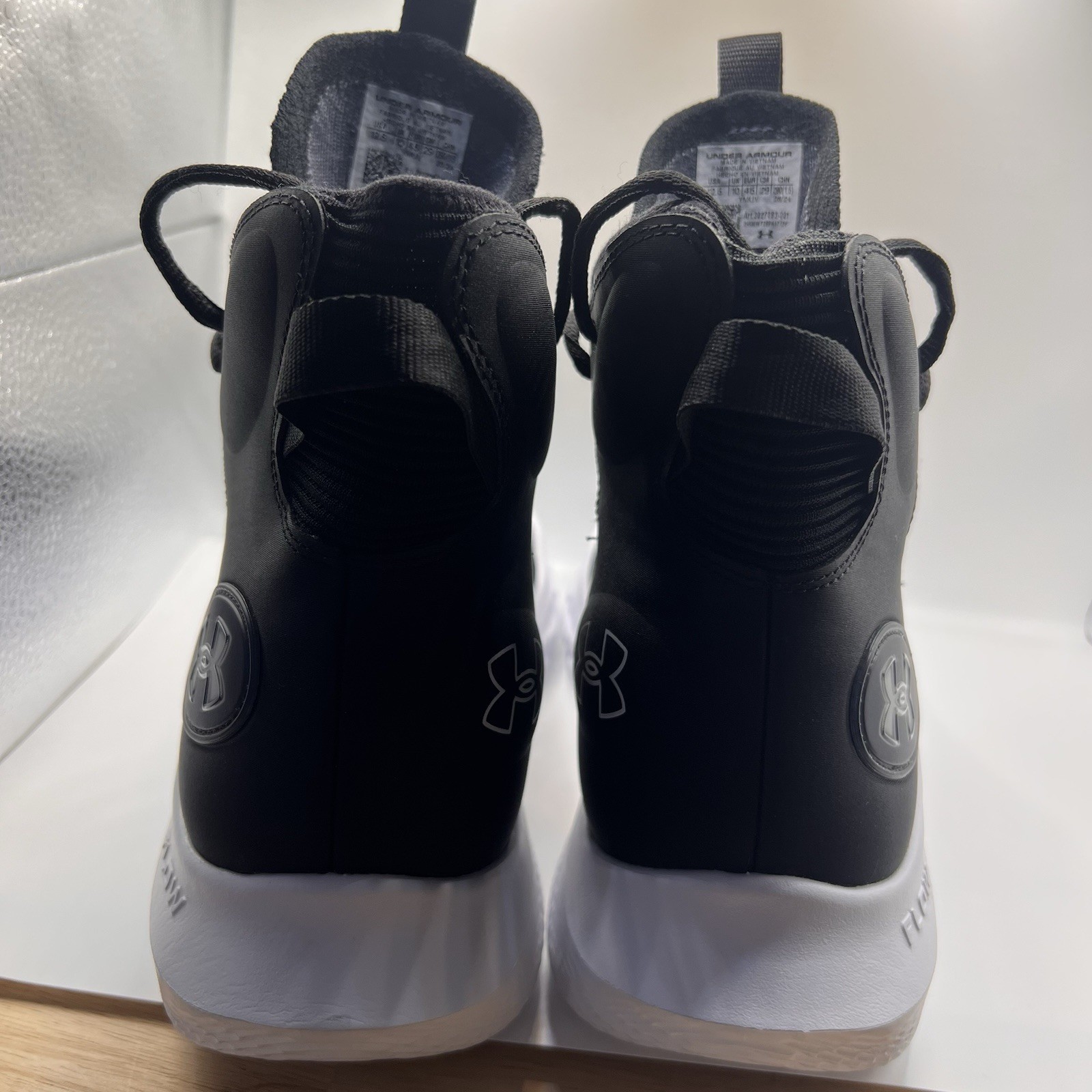 Under Armour Women’s Flow Highlight Ace Volleyball Shoes 12.5 Black High Top New