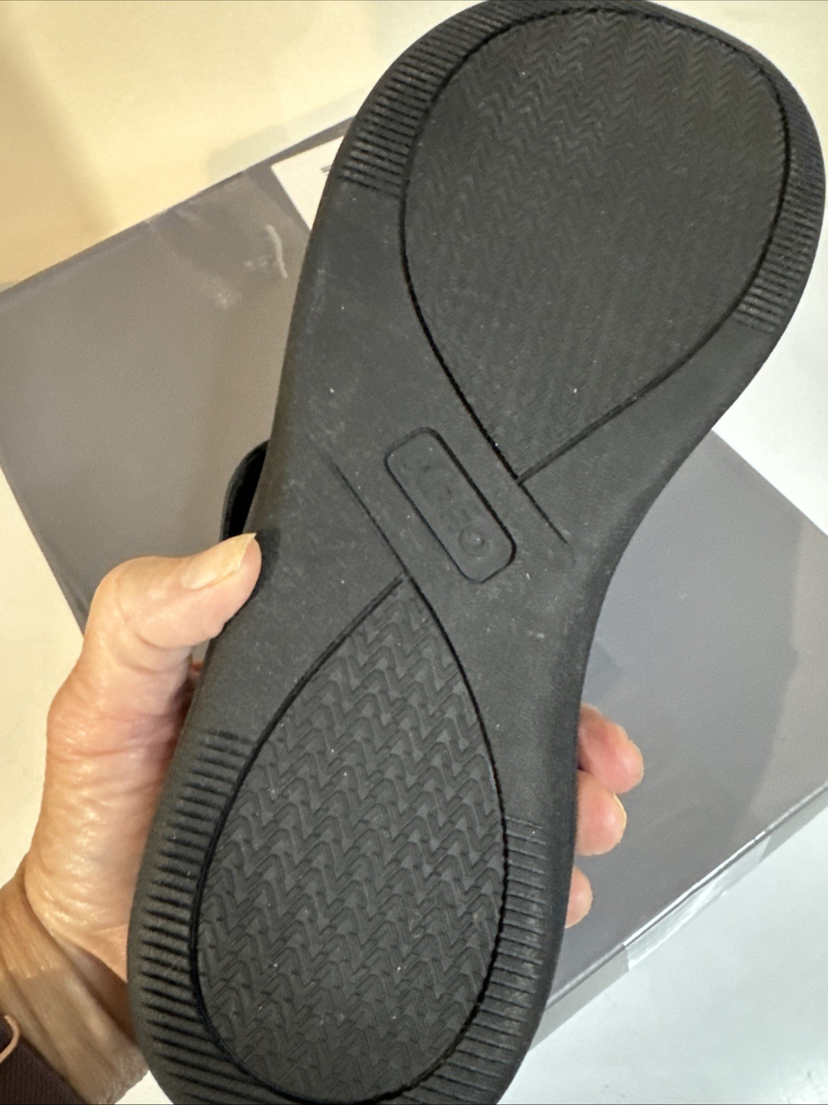 ABEO Laguna Women’s Slide Leather Sandals Size 9 Black