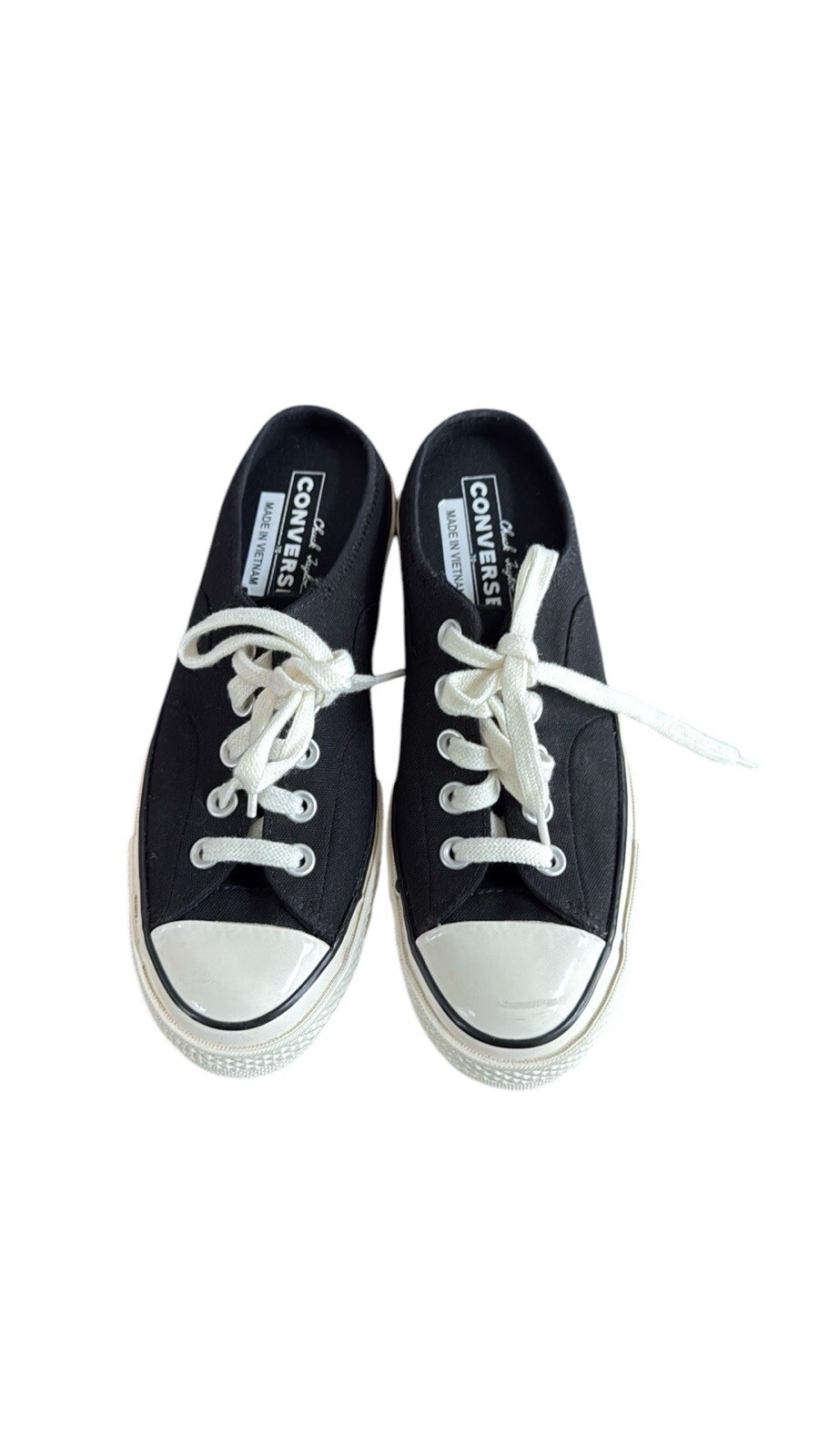 Converse Chuck 70 Mule Canvas Sneakers Unisex Black Size M: W:6