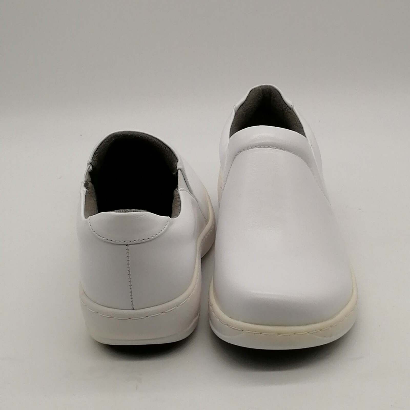 Spring Step Clogs Womens White 7 Leather Work Shoe Oil & Slip Resistant NEW