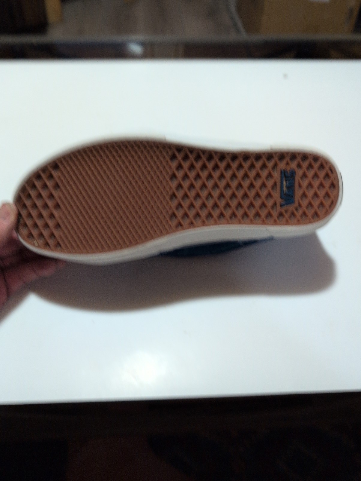 Vans Old Skool Blue And Black Holder Vulcanized Trainers Sneakers Size M 9.5