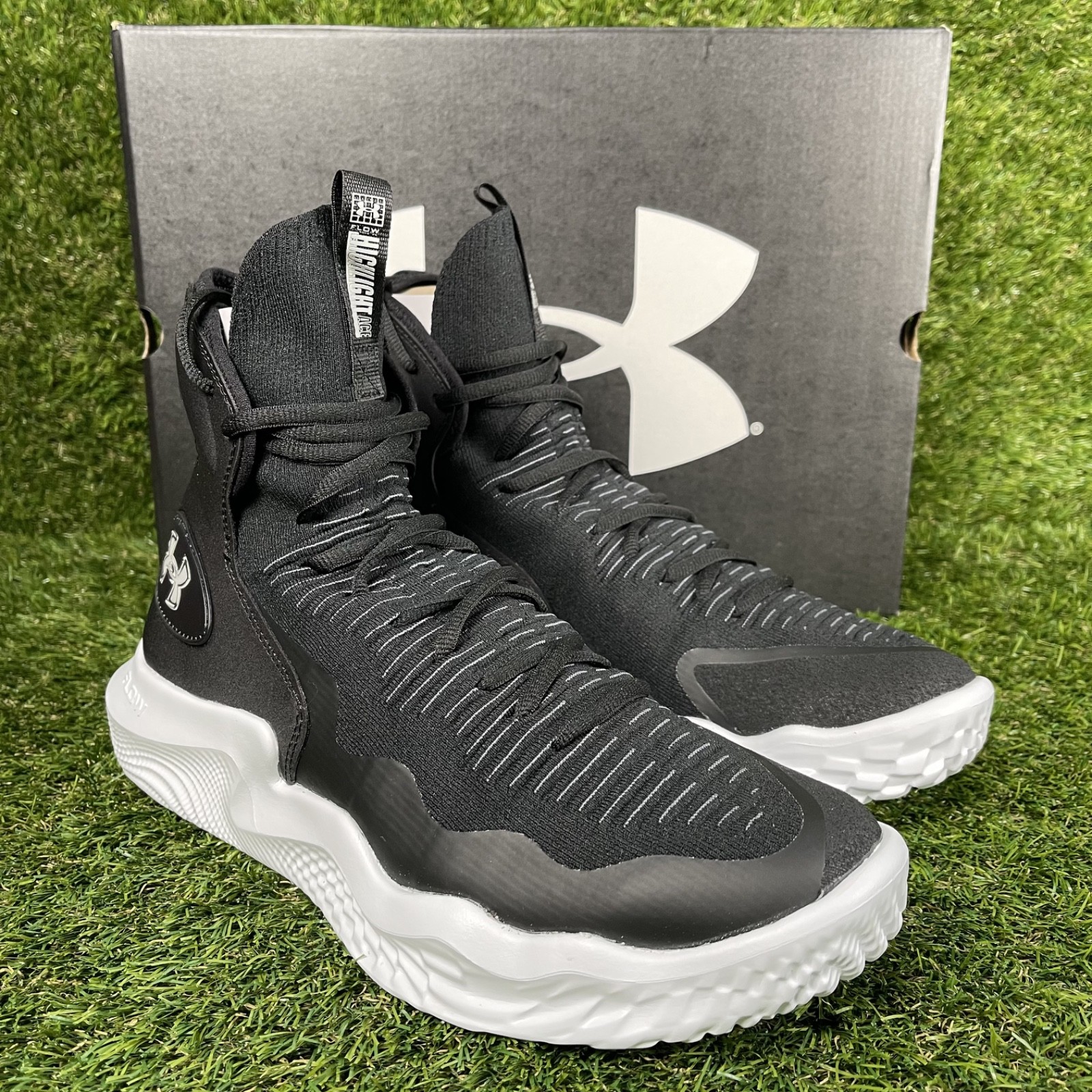 Under Armour Flow Highlight Ace Women’s 12 Volleyball Shoe High Top Black NIB